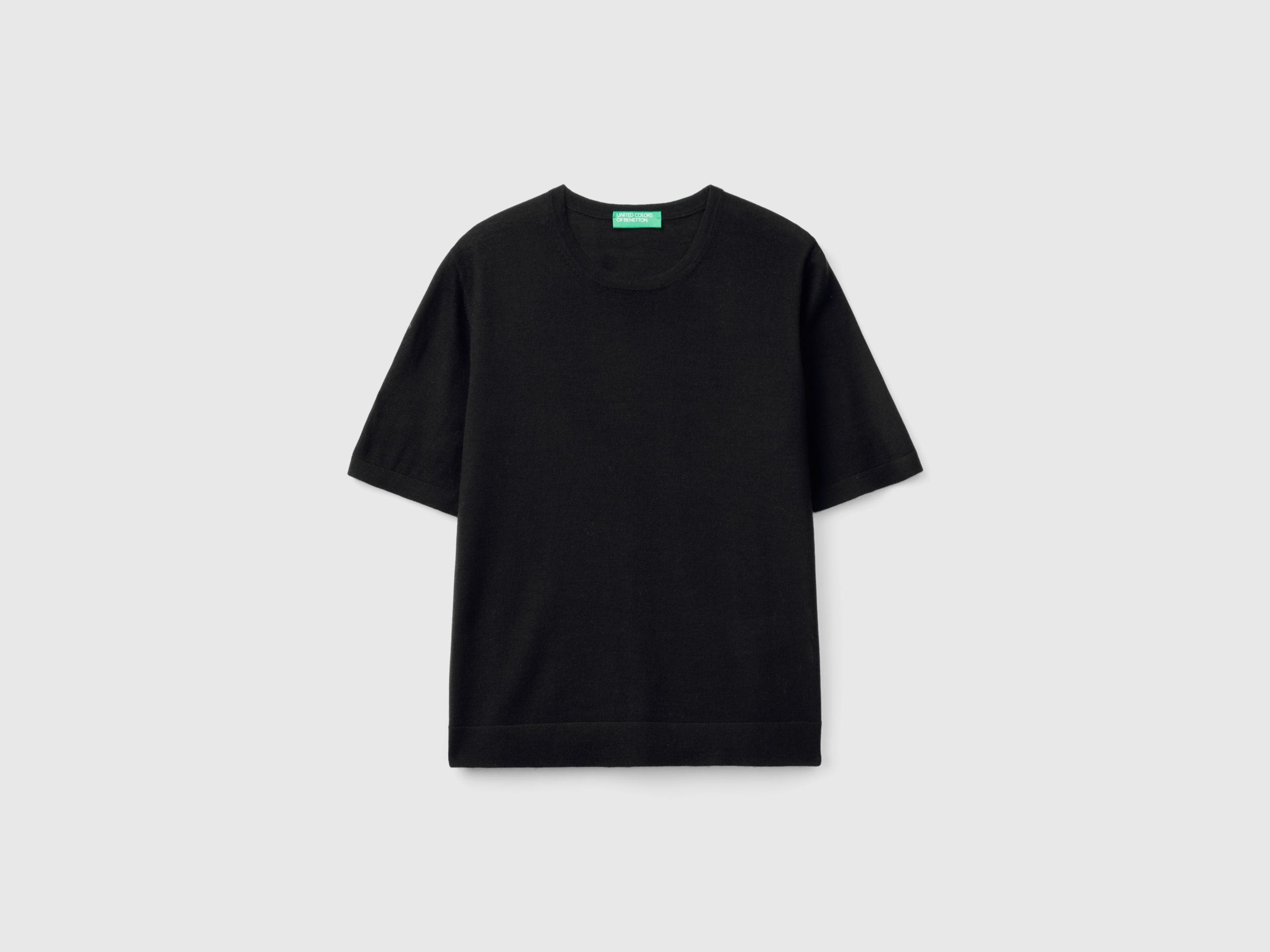 Pull manches courtes en pure laine mérinos – Image 3