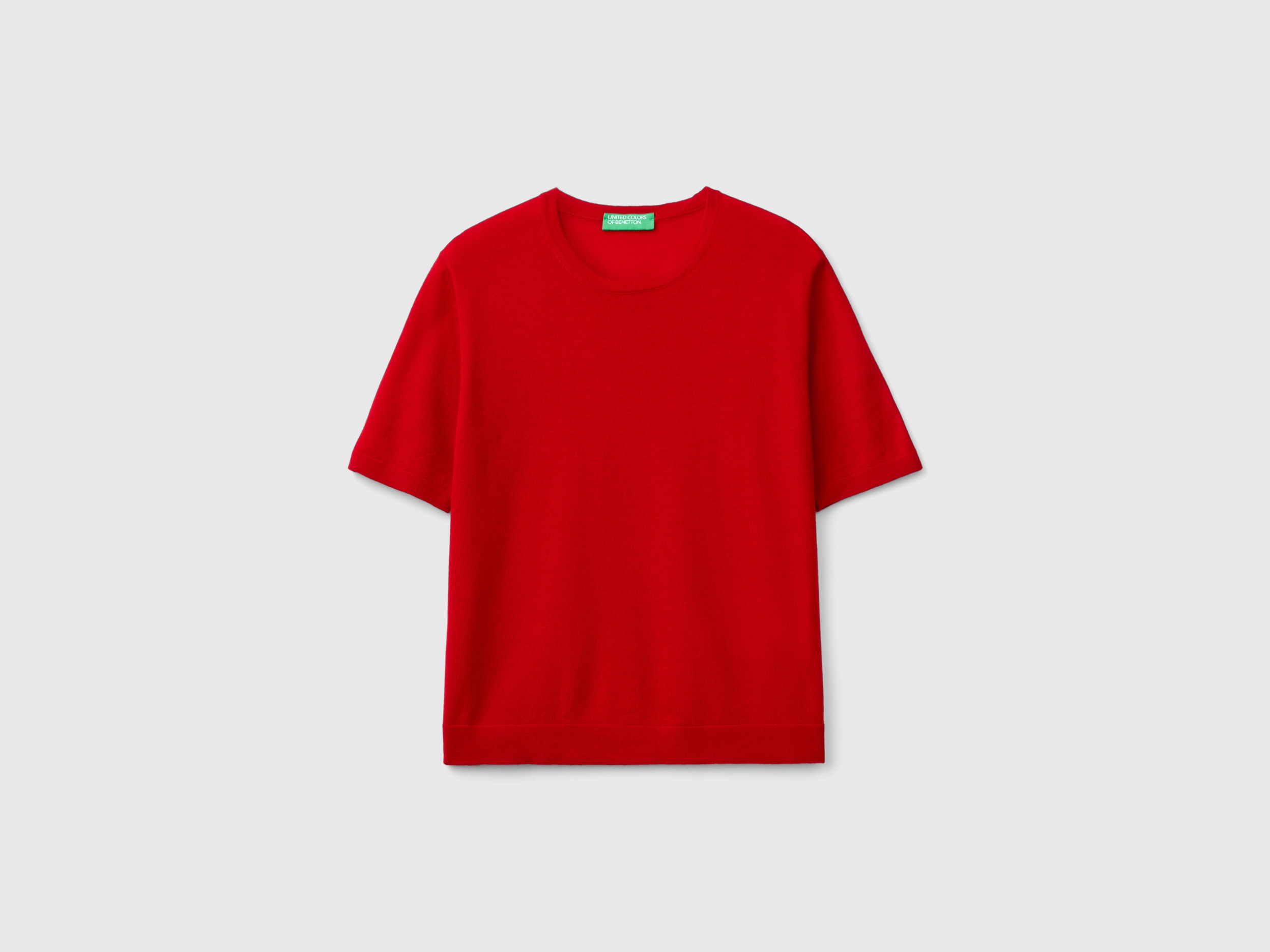 Pull manches courtes en pure laine mérinos – Image 3