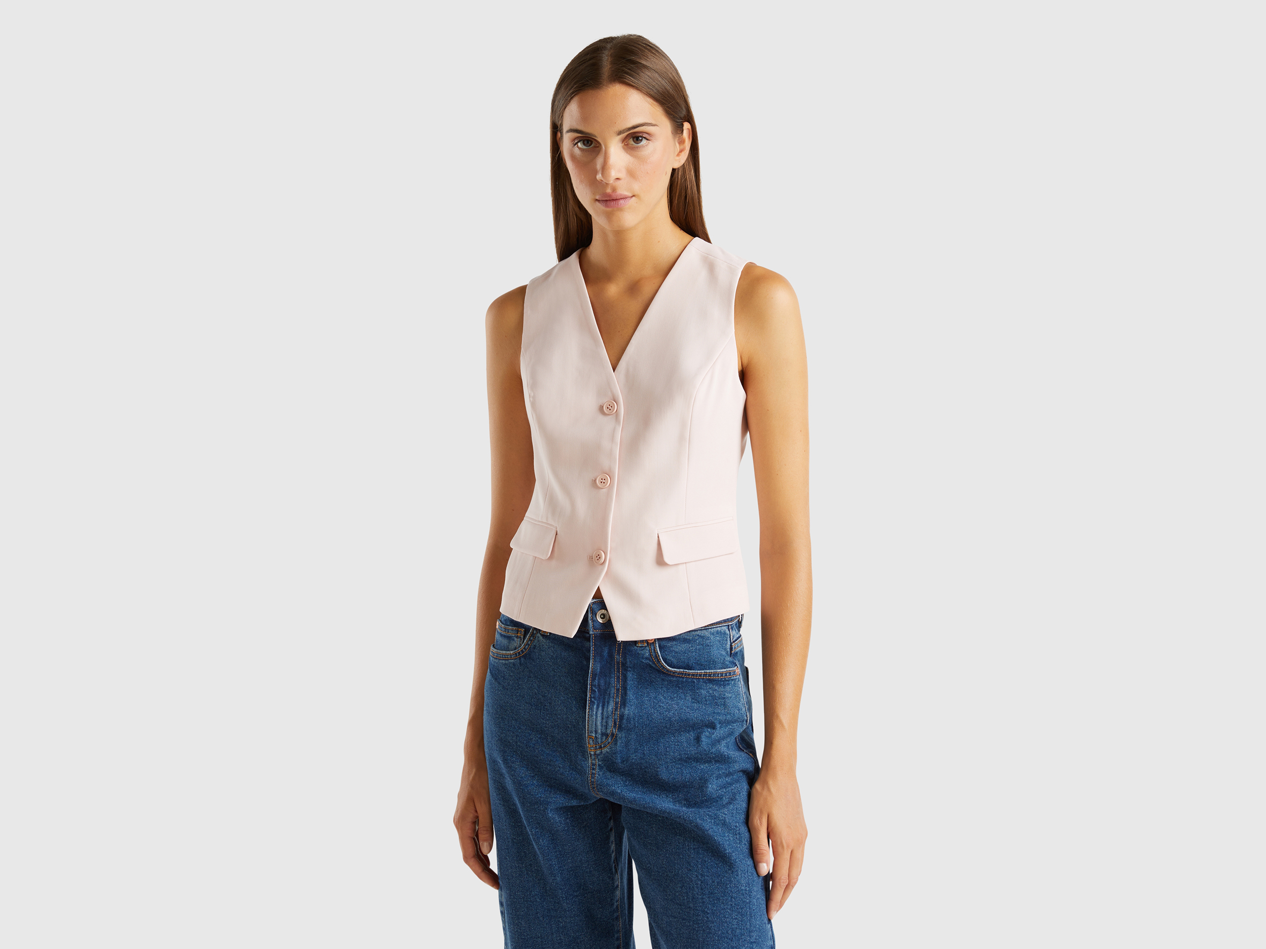 Gilet en mélange viscose stretch Gilet en mélange viscose stretch