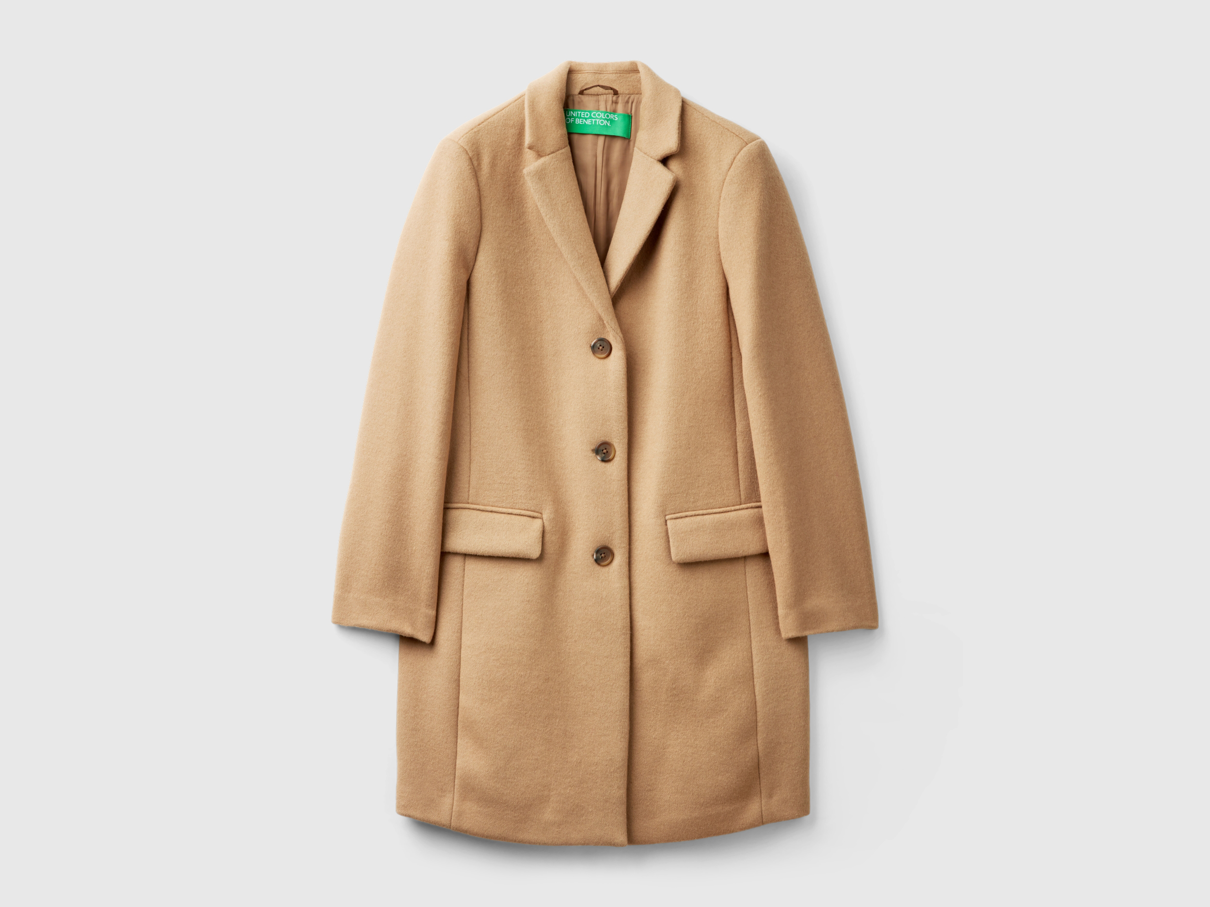 Manteau court en tissu mélange laine – Image 3