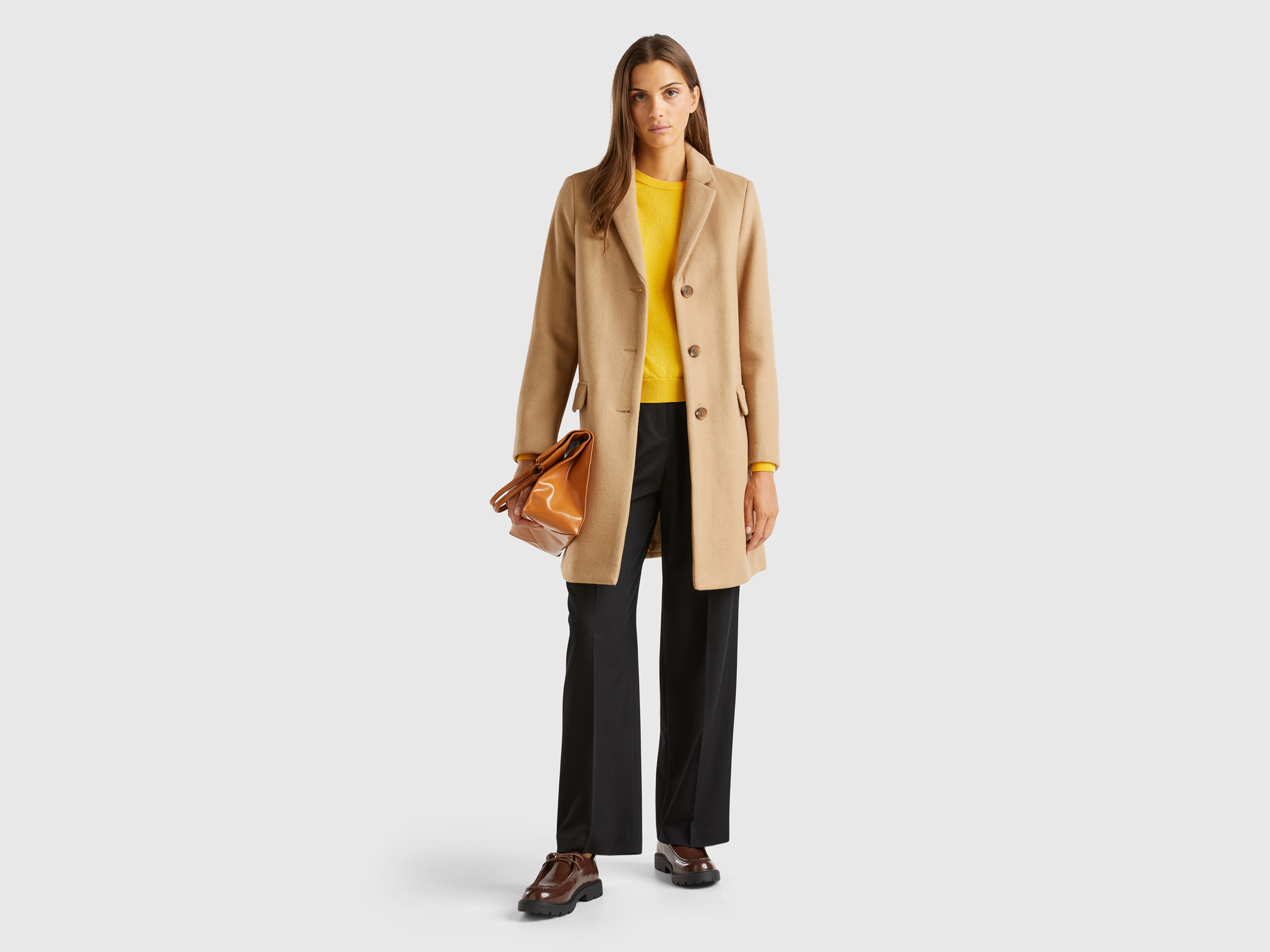 Manteau court en tissu mélange laine – Image 6