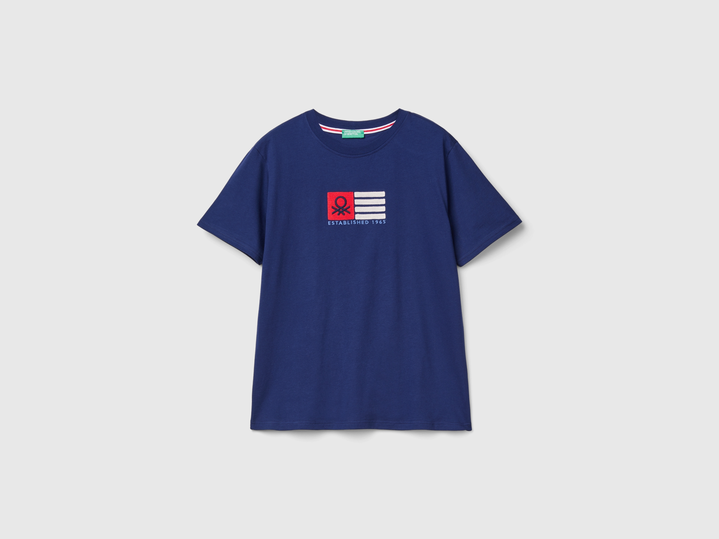 T-shirt en coton biologique avec logo brodé – Image 3