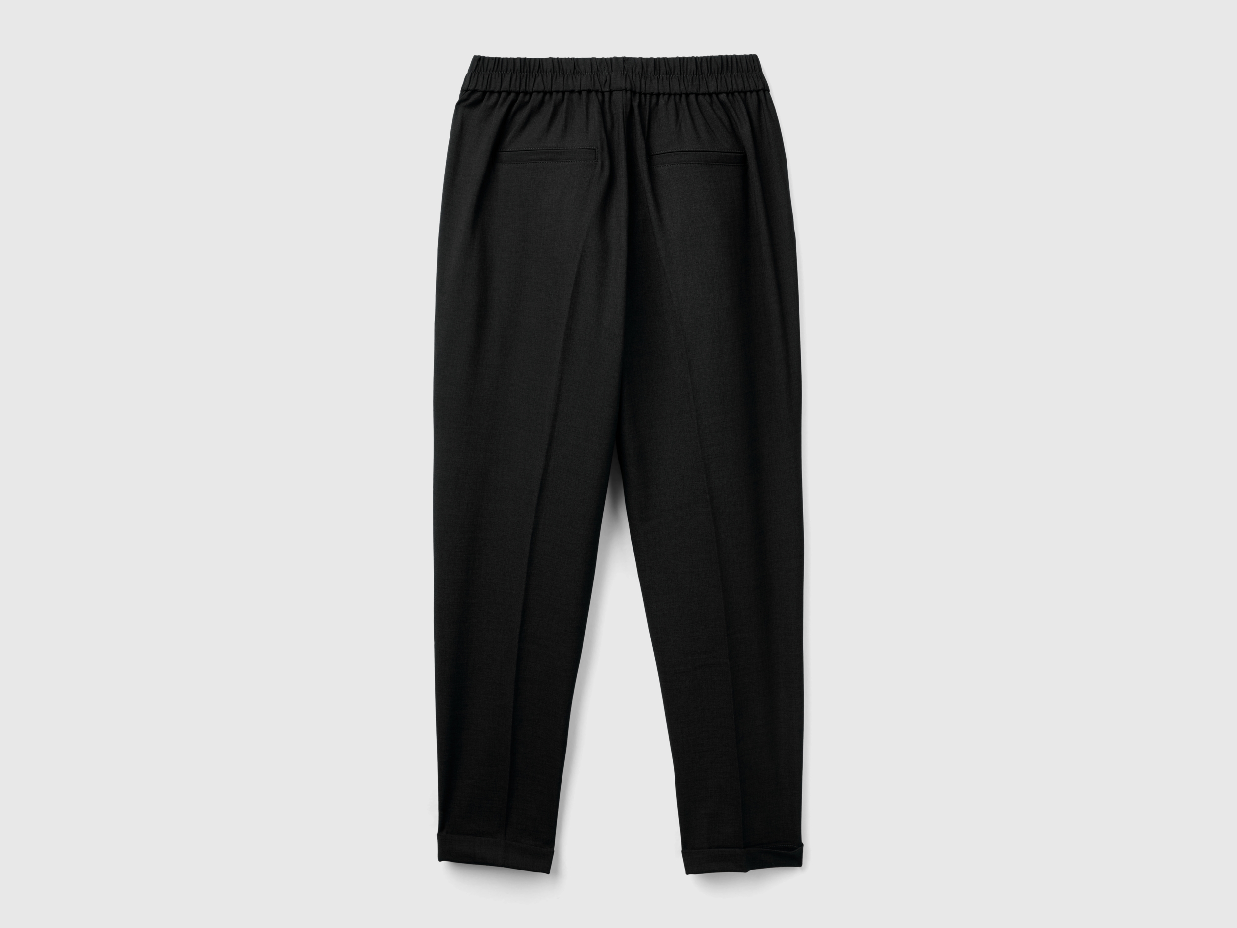 Pantalon à revers en viscose stretch – Image 4