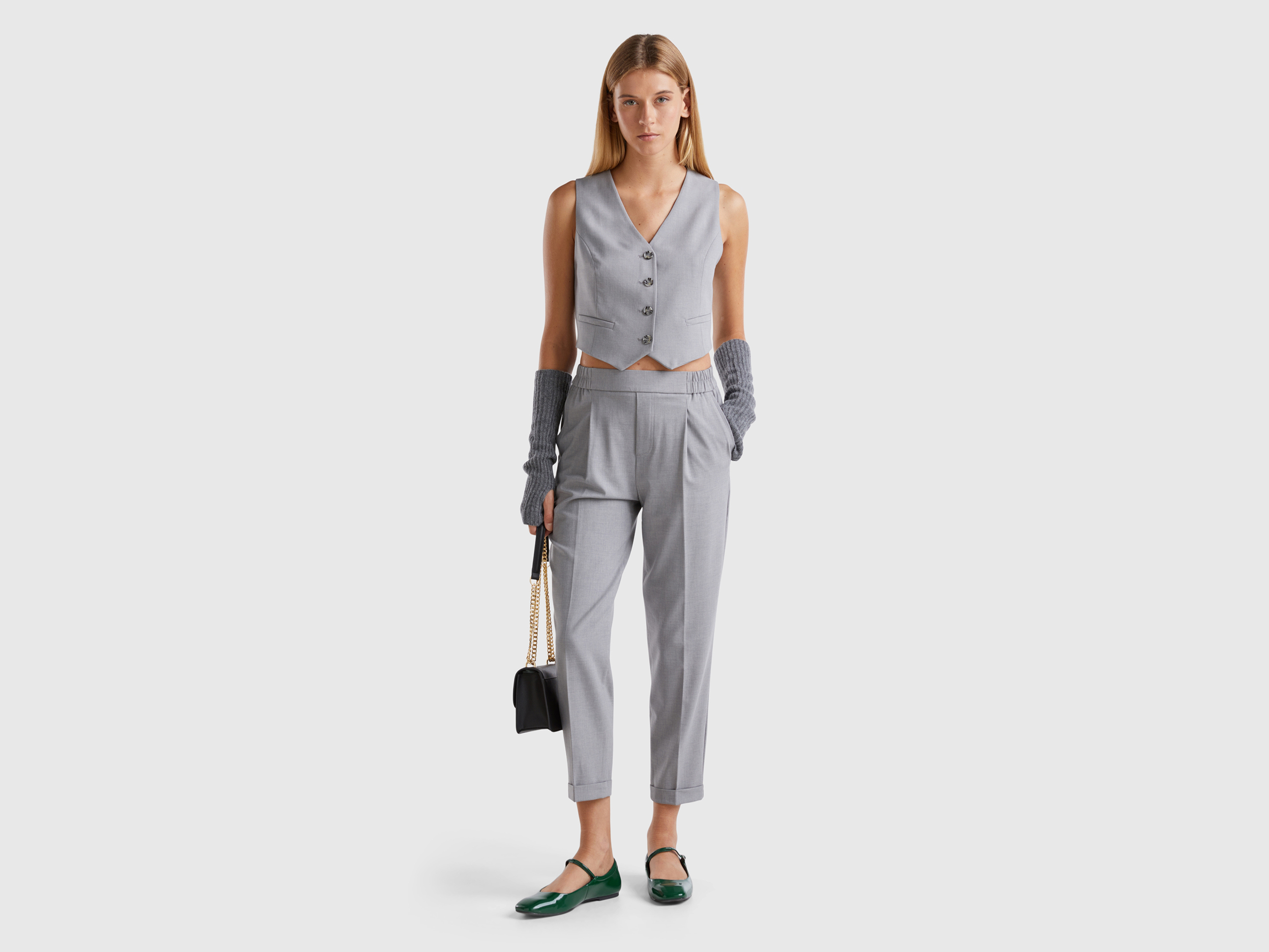 Pantalon à revers en viscose stretch – Image 5