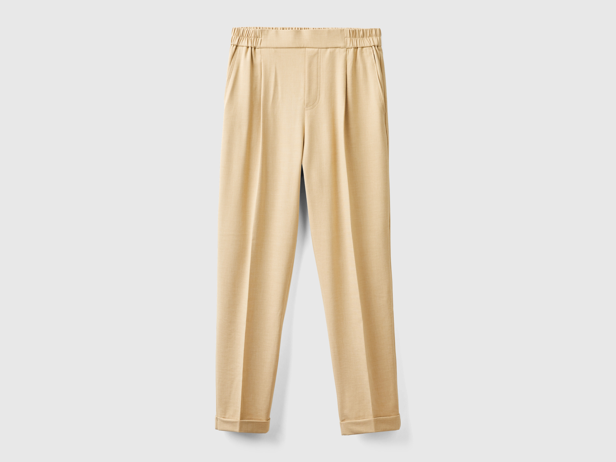 Pantalon à revers en viscose stretch – Image 3