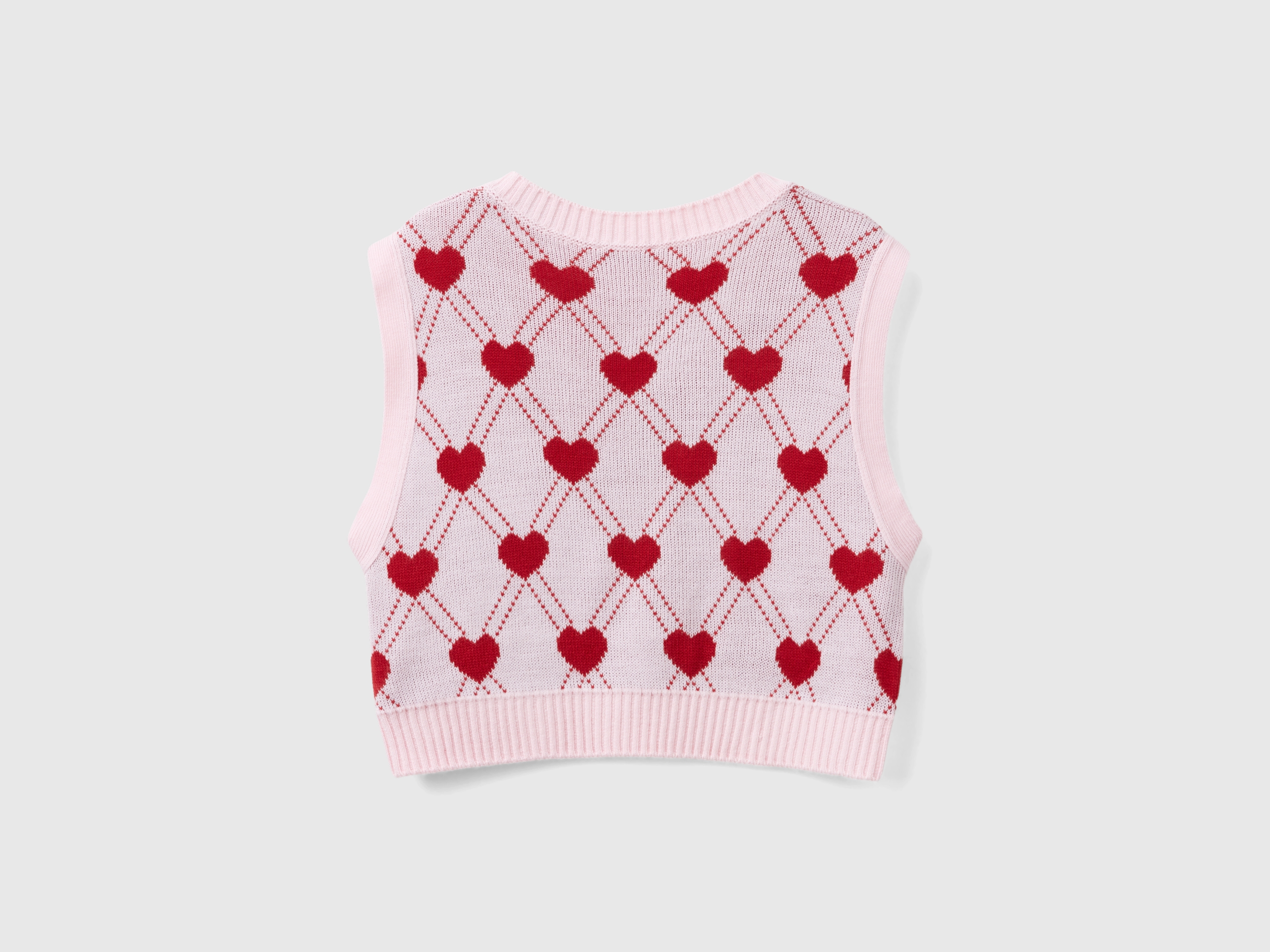 Gilet court avec motif cœur – Image 2