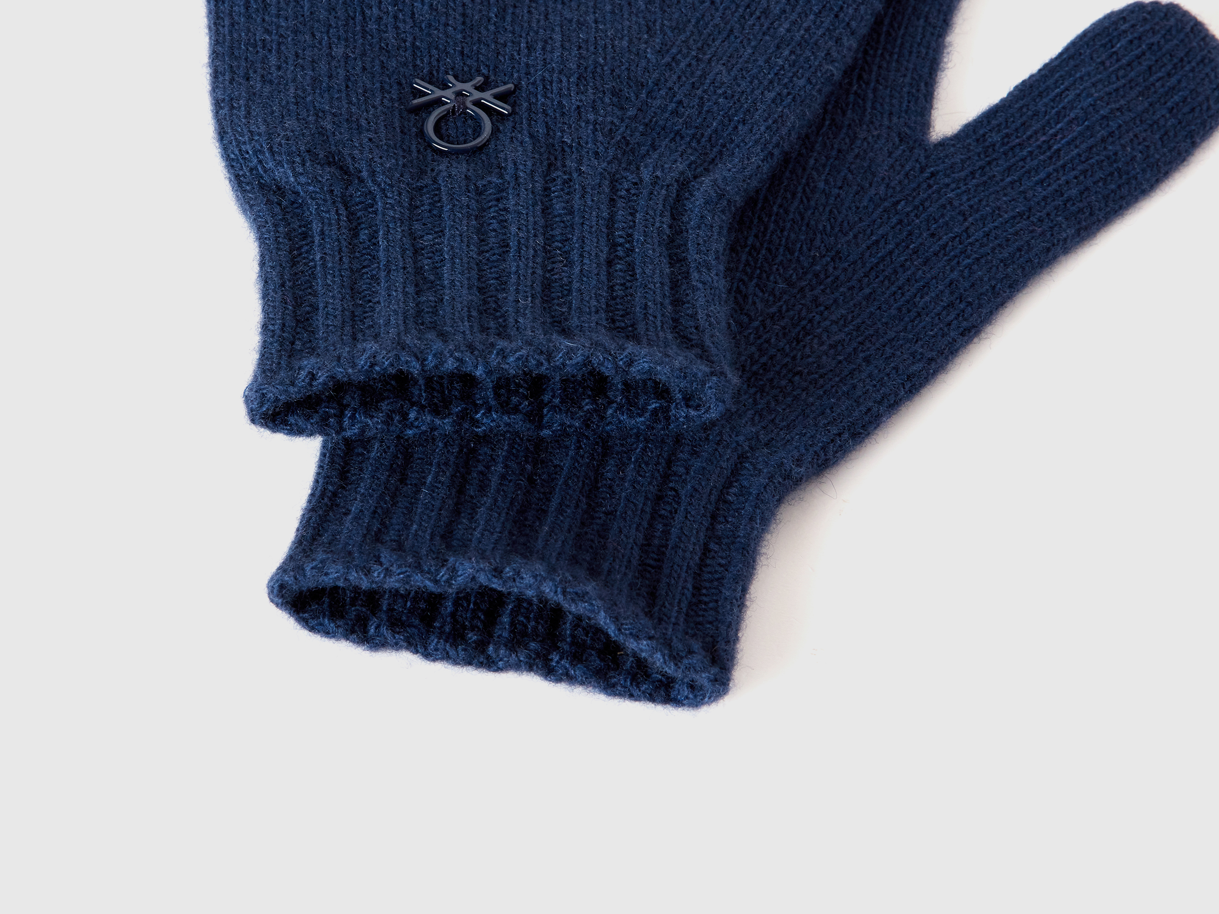Gants en laine mélangée avec poignets côtelés. – Image 2