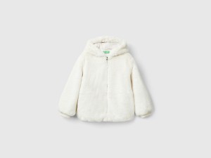 Veste matelassée doublée à capuche avec logo Veste matelassée doublée à capuche avec logo