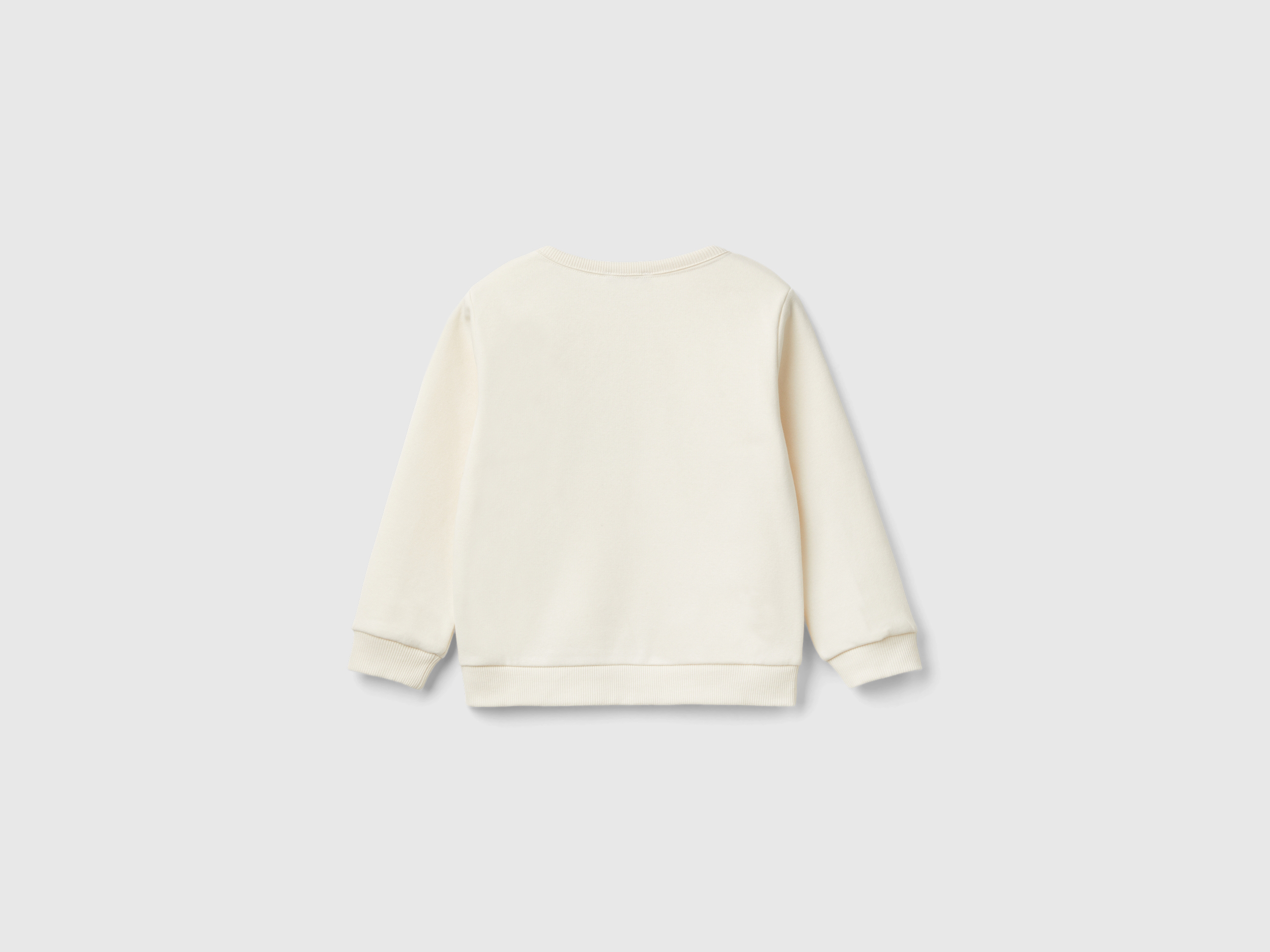 Sweat-shirt brossé avec impression pailletée – Image 2