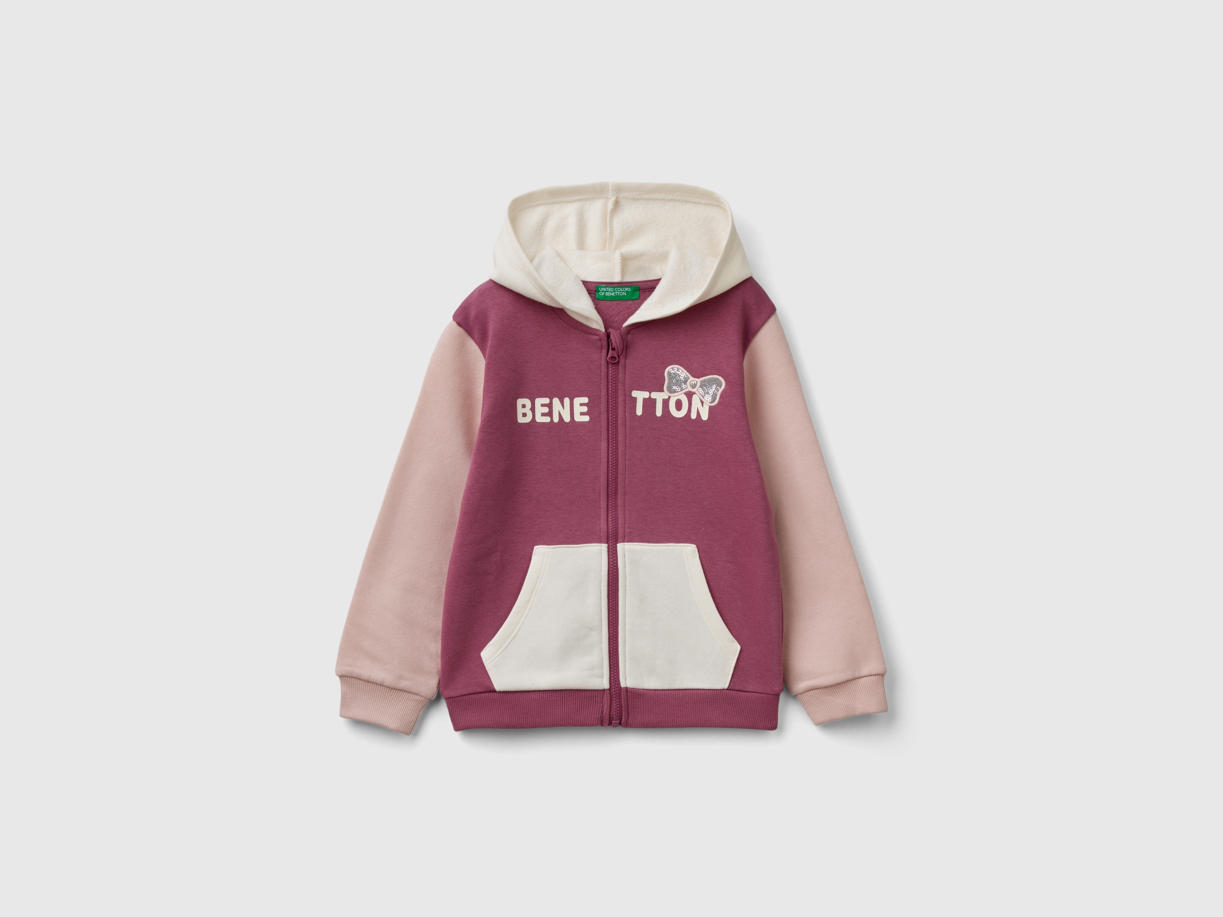 Sweatshirt zippé à sequins Sweatshirt zippé à sequins