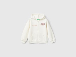 Sweatshirt zippé à sequins Sweatshirt zippé à sequins