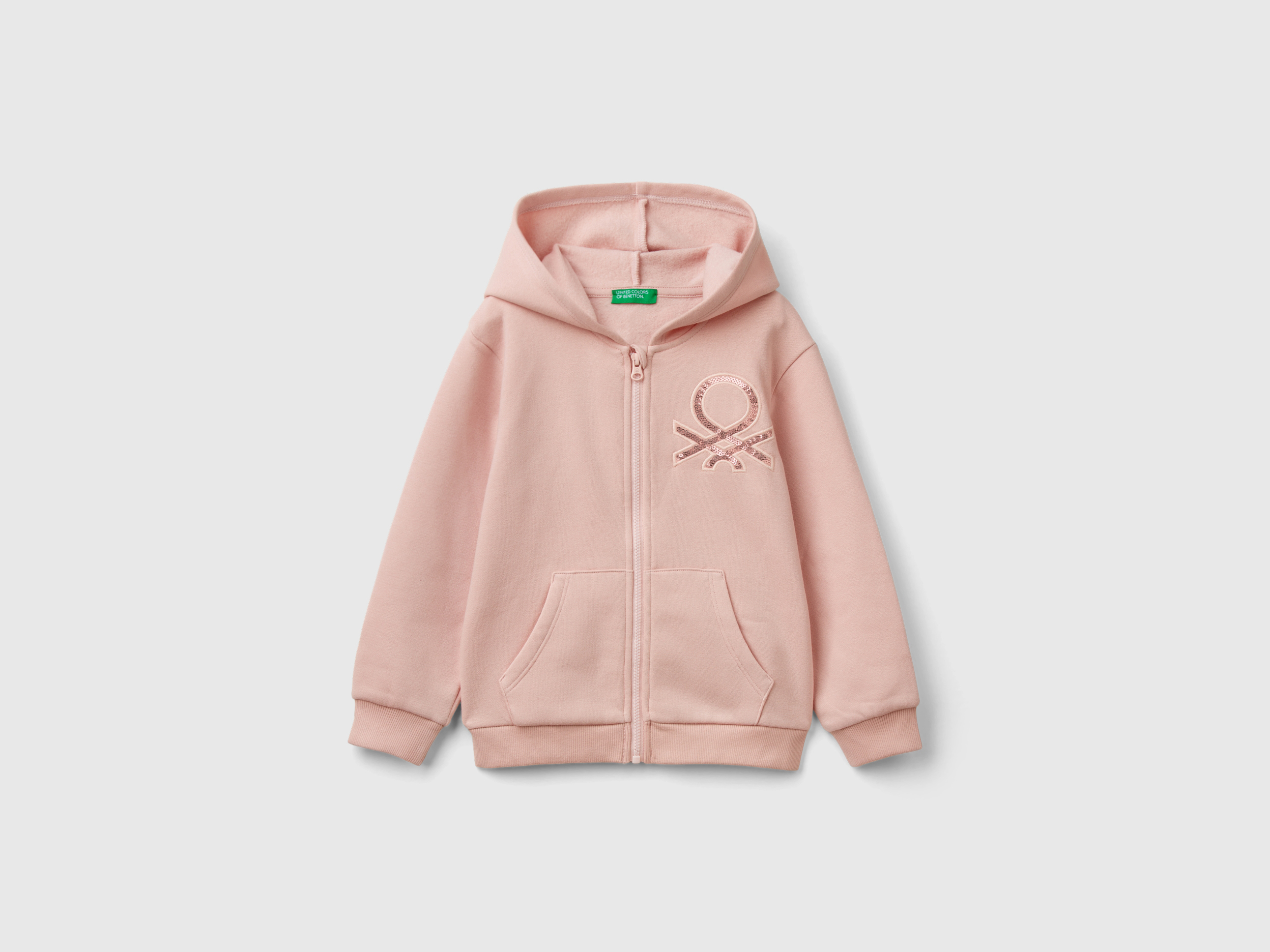 Sweatshirt zippé à sequins Sweatshirt zippé à sequins