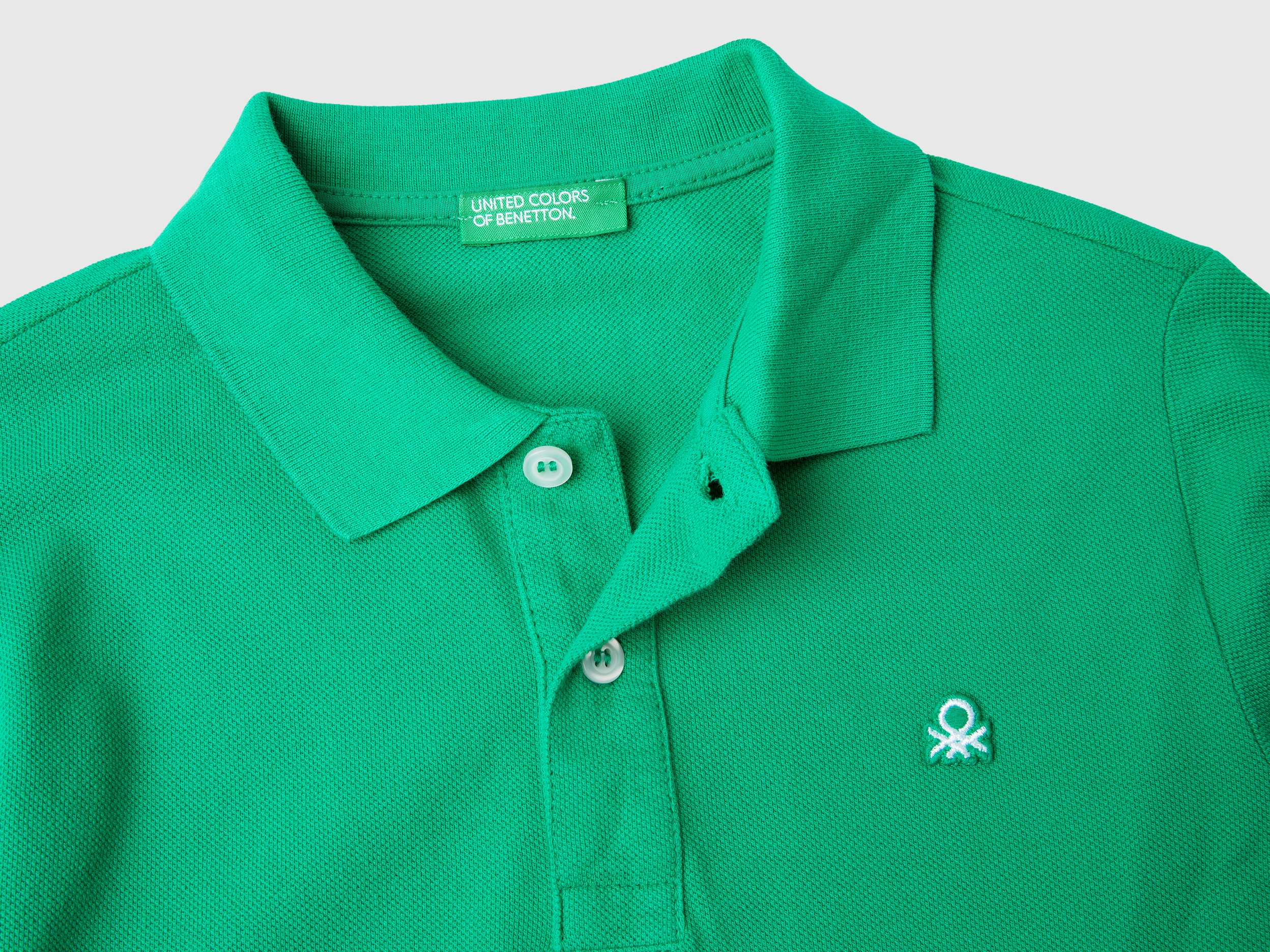 Polo manches longues en piqué 100 % coton – Image 3