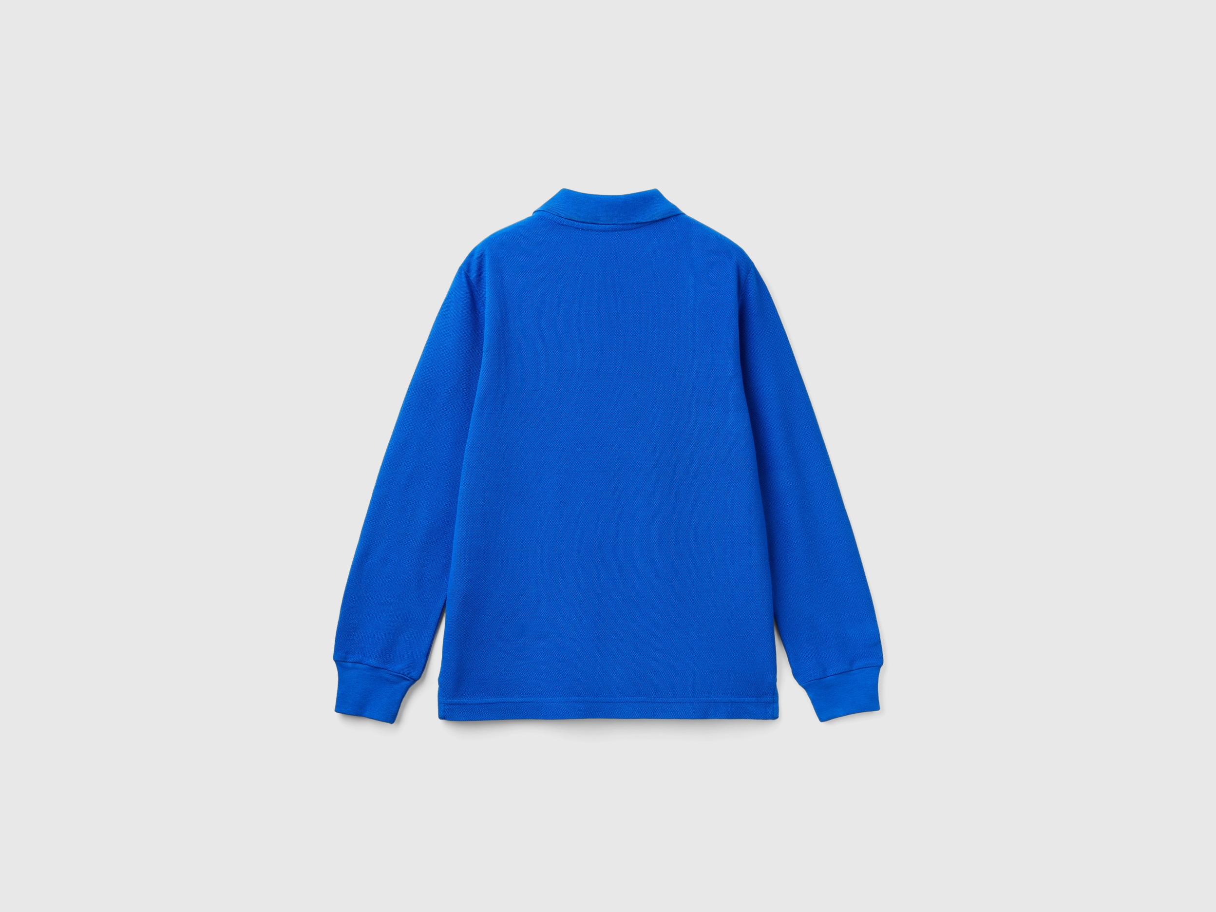 Polo manches longues en piqué 100 % coton – Image 2