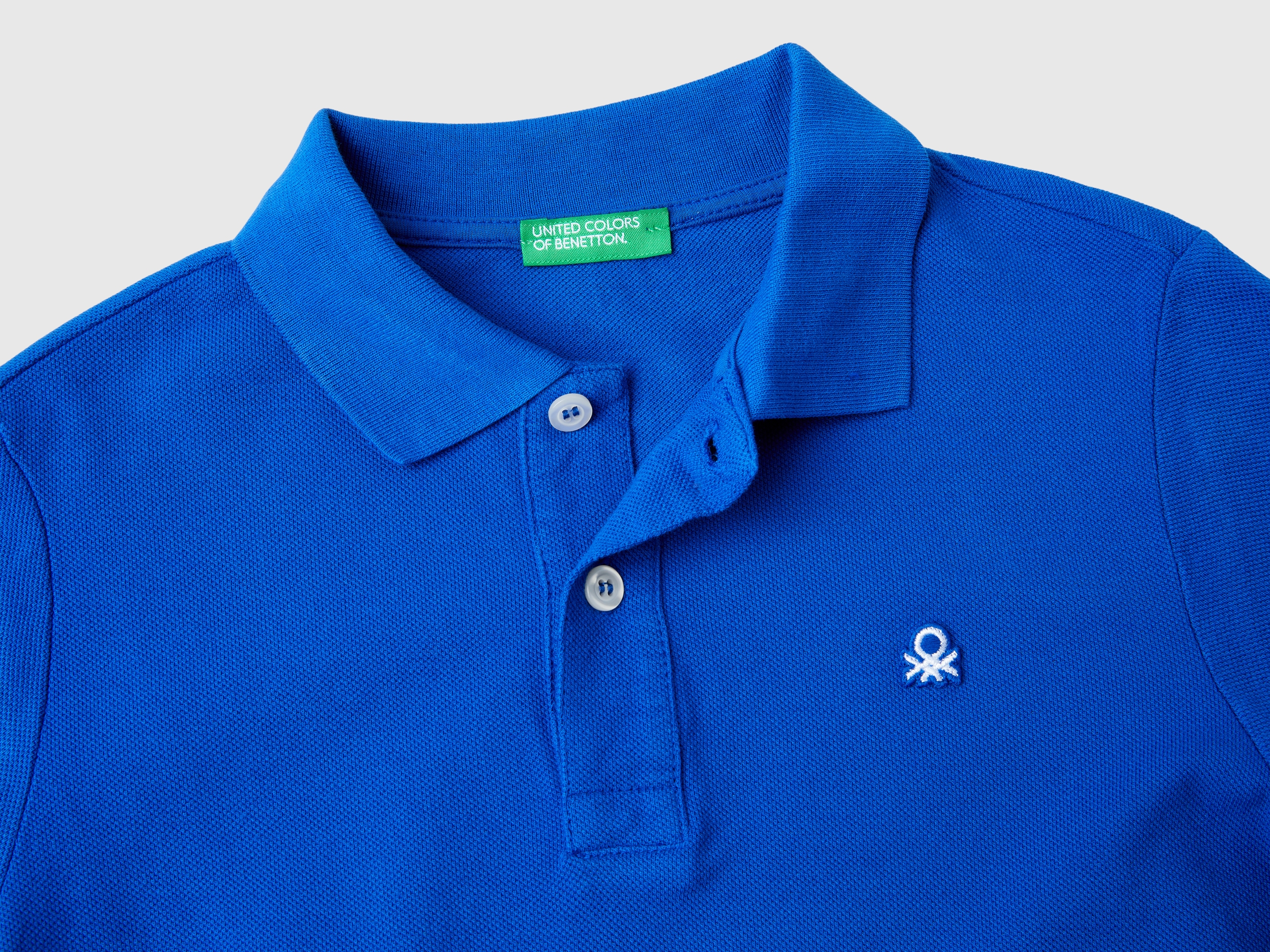 Polo manches longues en piqué 100 % coton – Image 3
