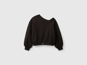 Sweatshirt à encolure asymétrique Sweatshirt à encolure asymétrique