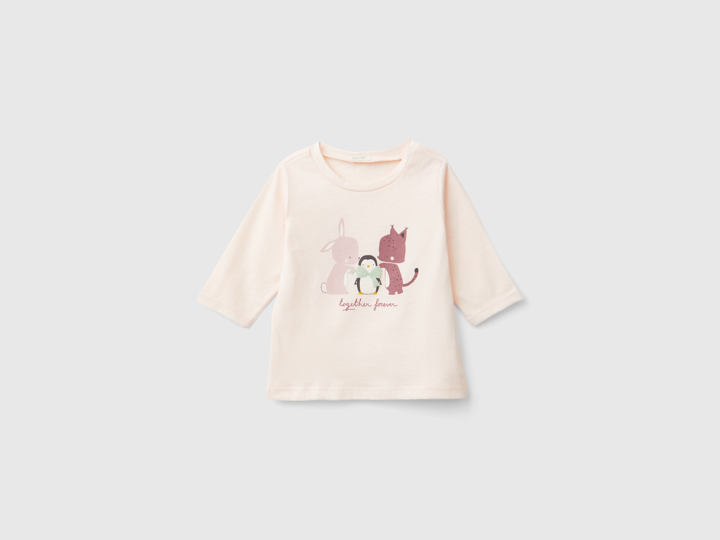 T-shirt manches longues imprimé gonflant T-shirt manches longues imprimé gonflant