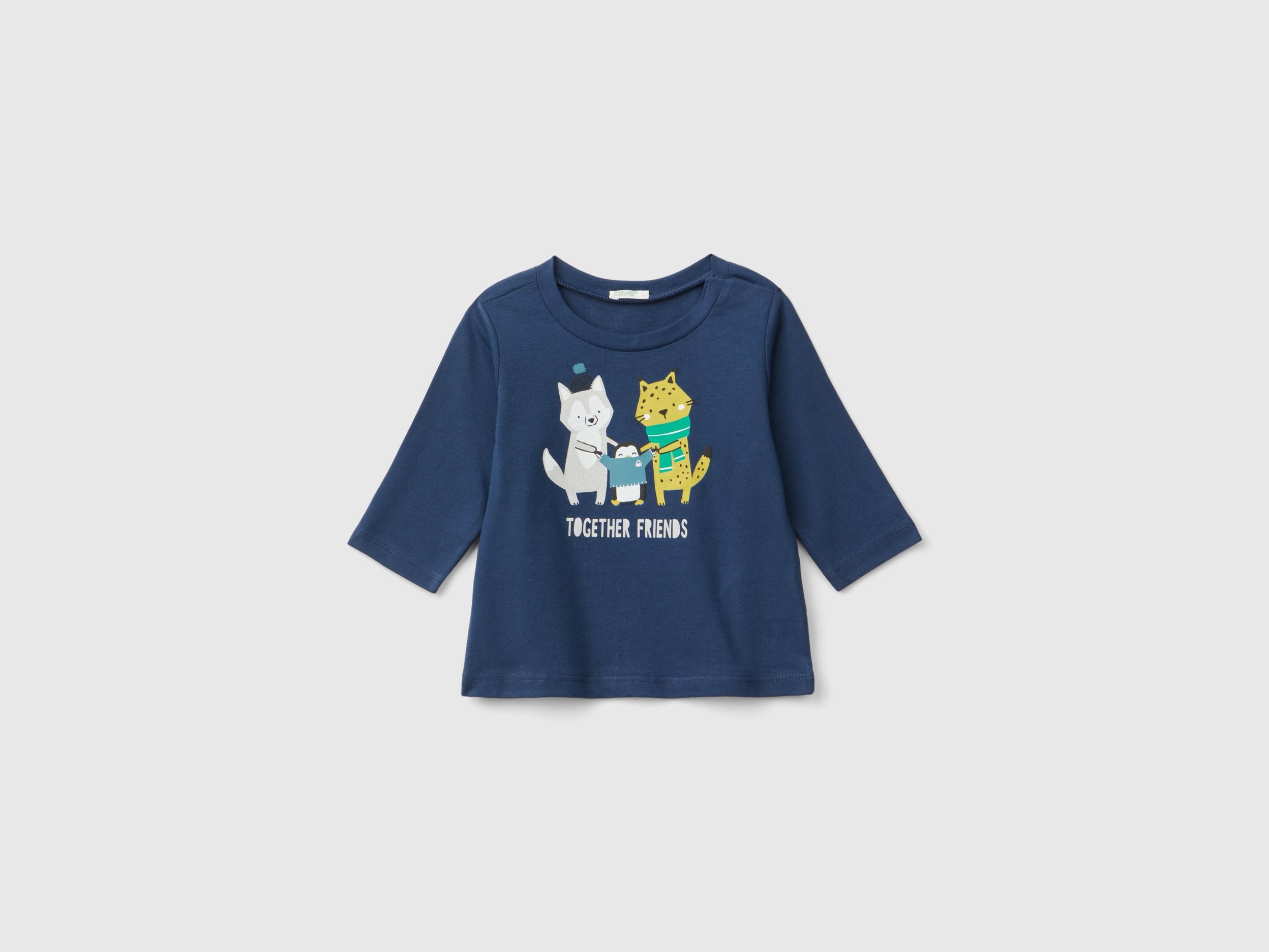 T-shirt manches longues imprimé gonflant T-shirt manches longues imprimé gonflant