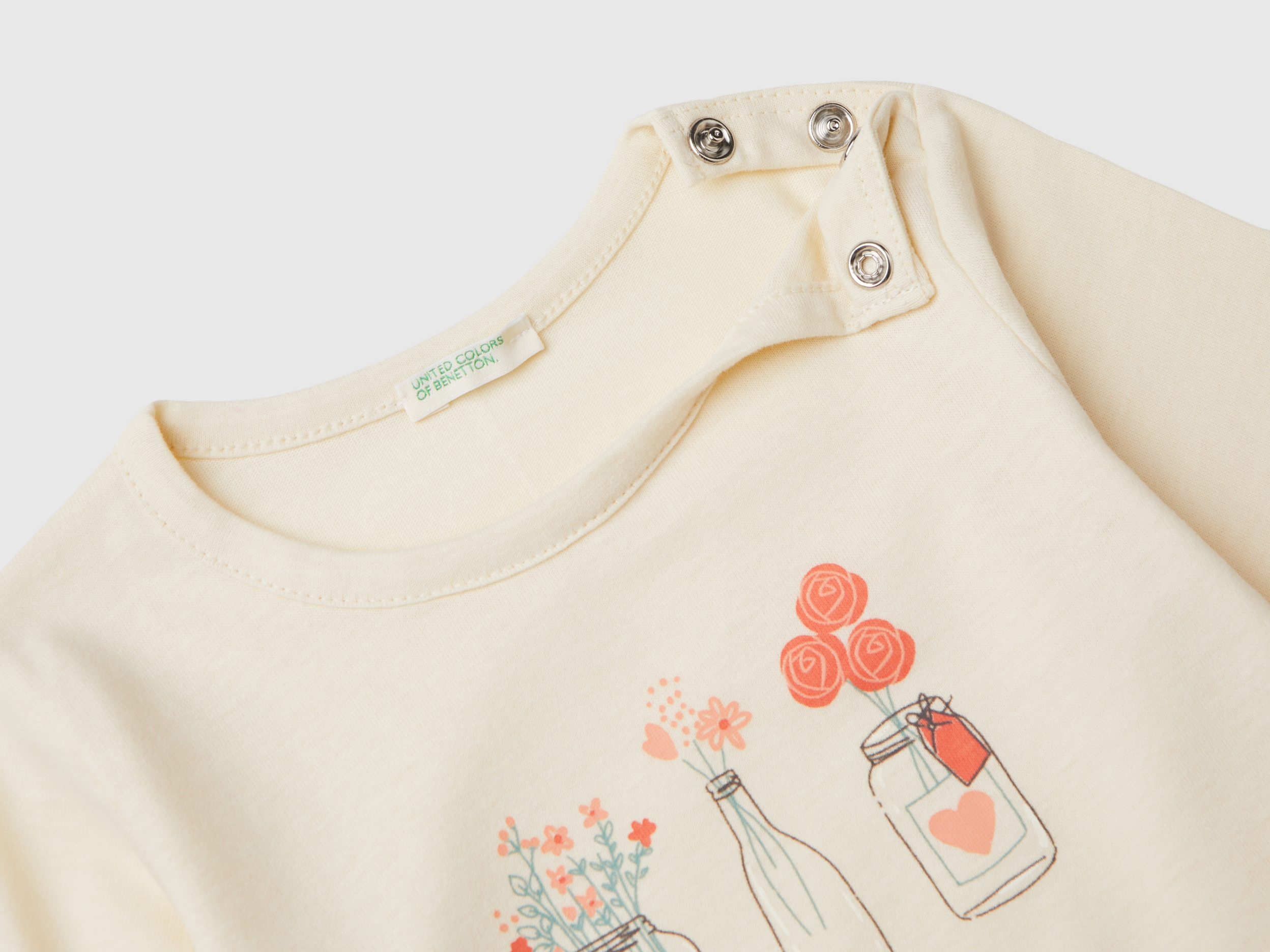 T-shirt col rond imprimé gonflant – Image 3