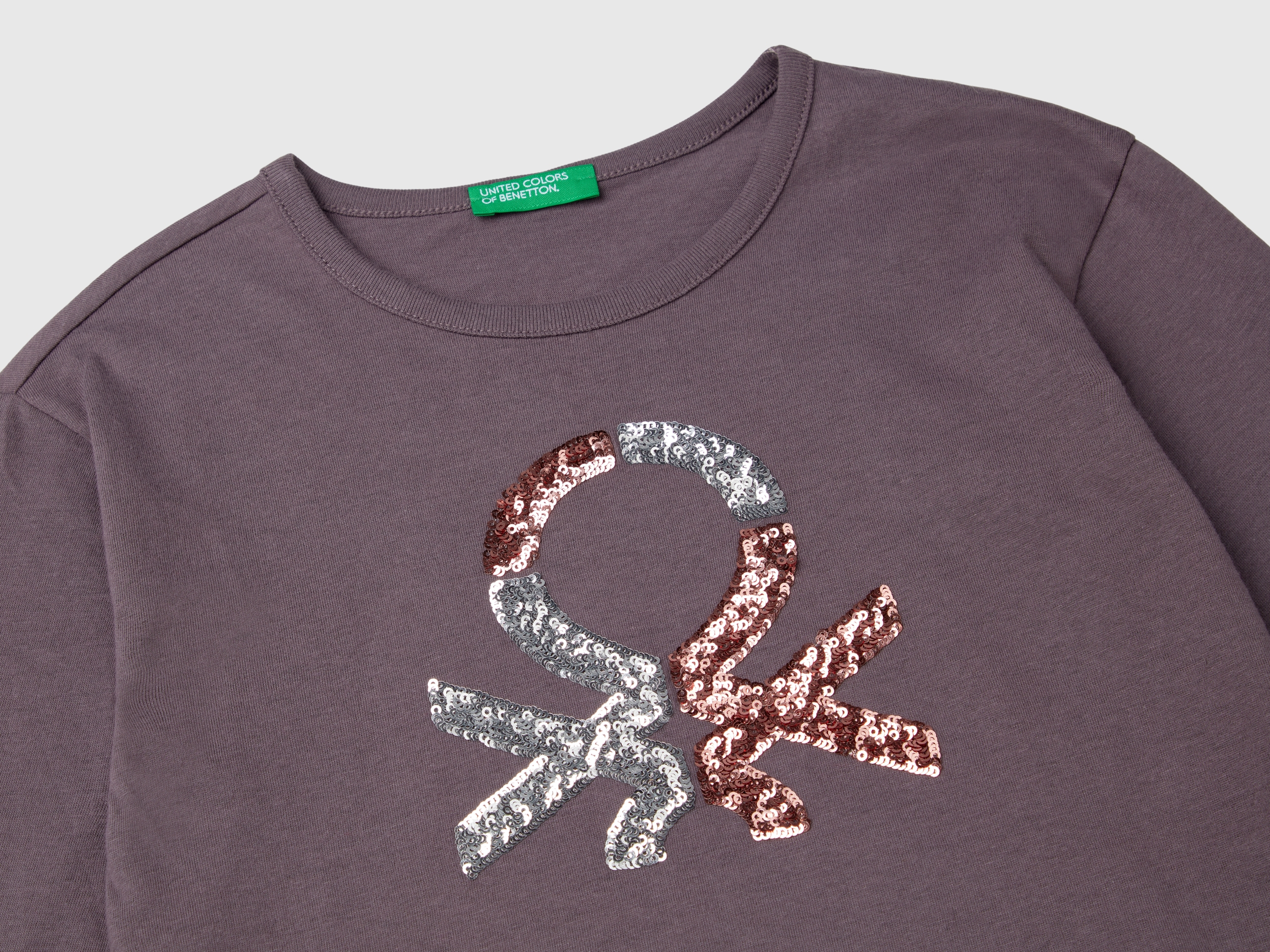 T-shirt chaud en coton biologique avec sequins – Image 3