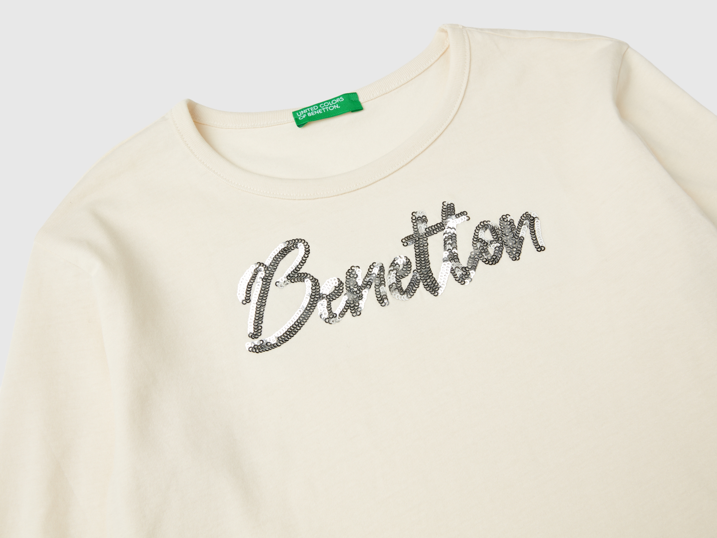 T-shirt chaud en coton biologique avec sequins – Image 3