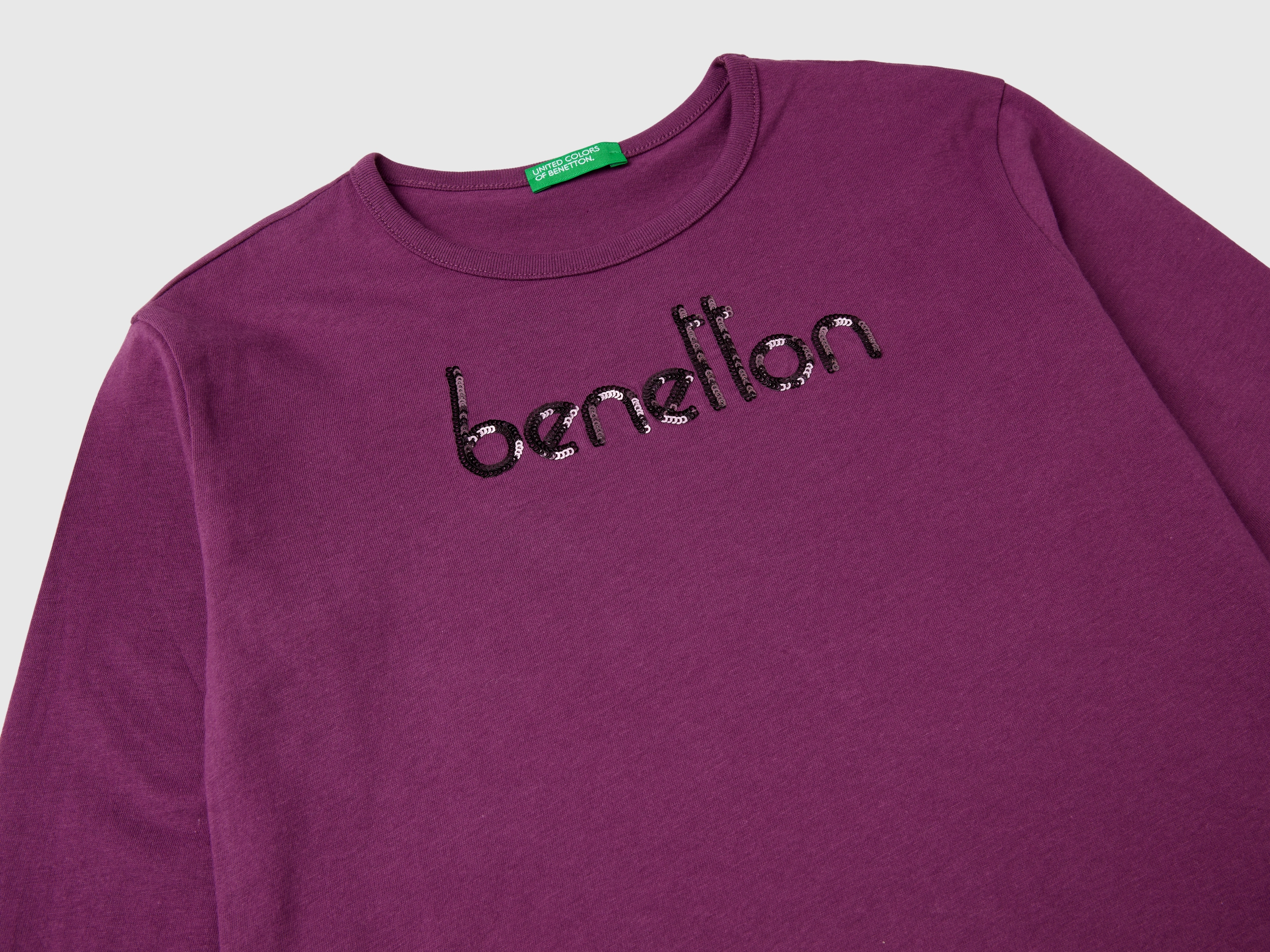 T-shirt chaud en coton biologique avec sequins – Image 3
