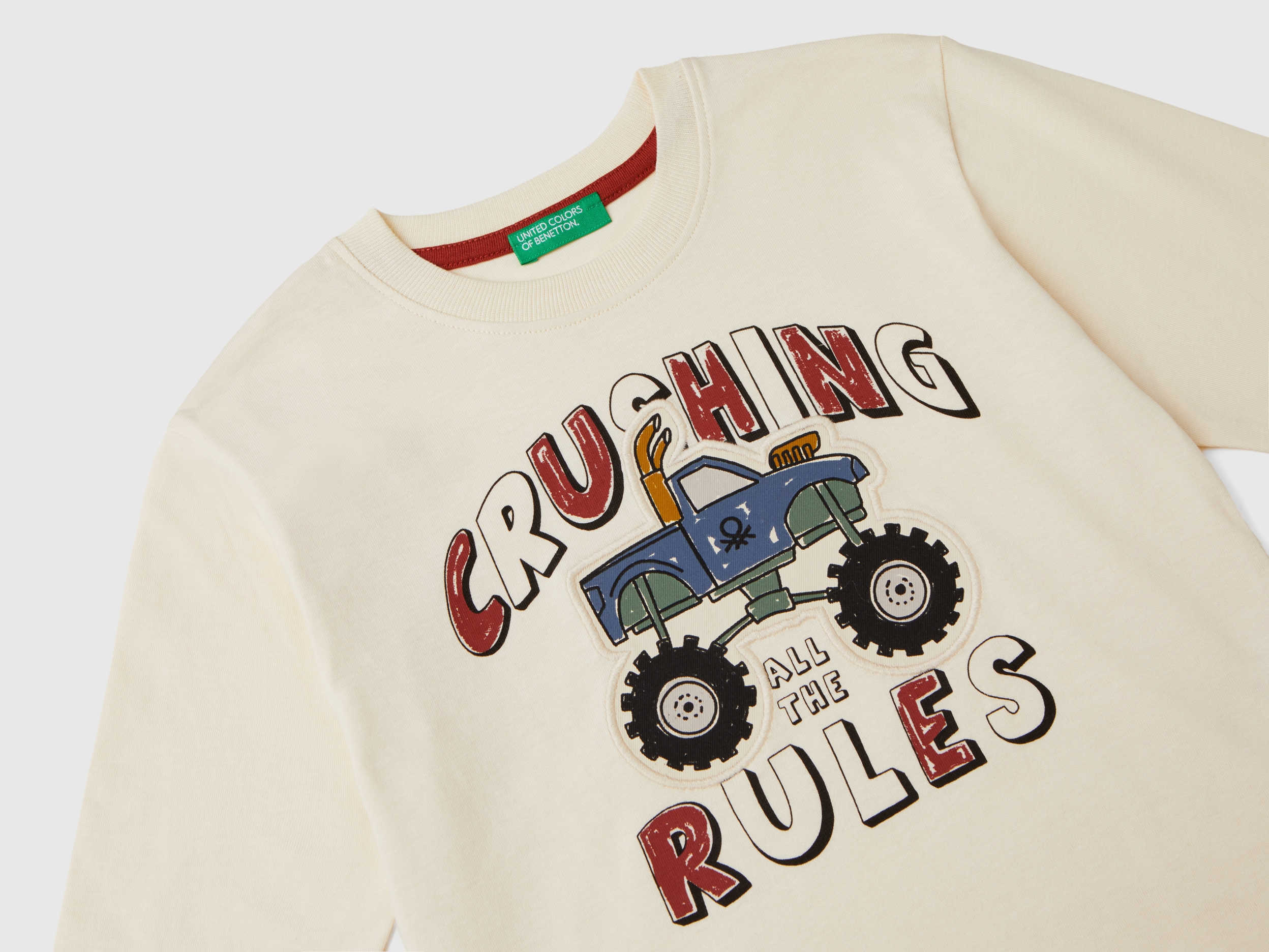 T-shirt manches longues col rond imprimé – Image 3