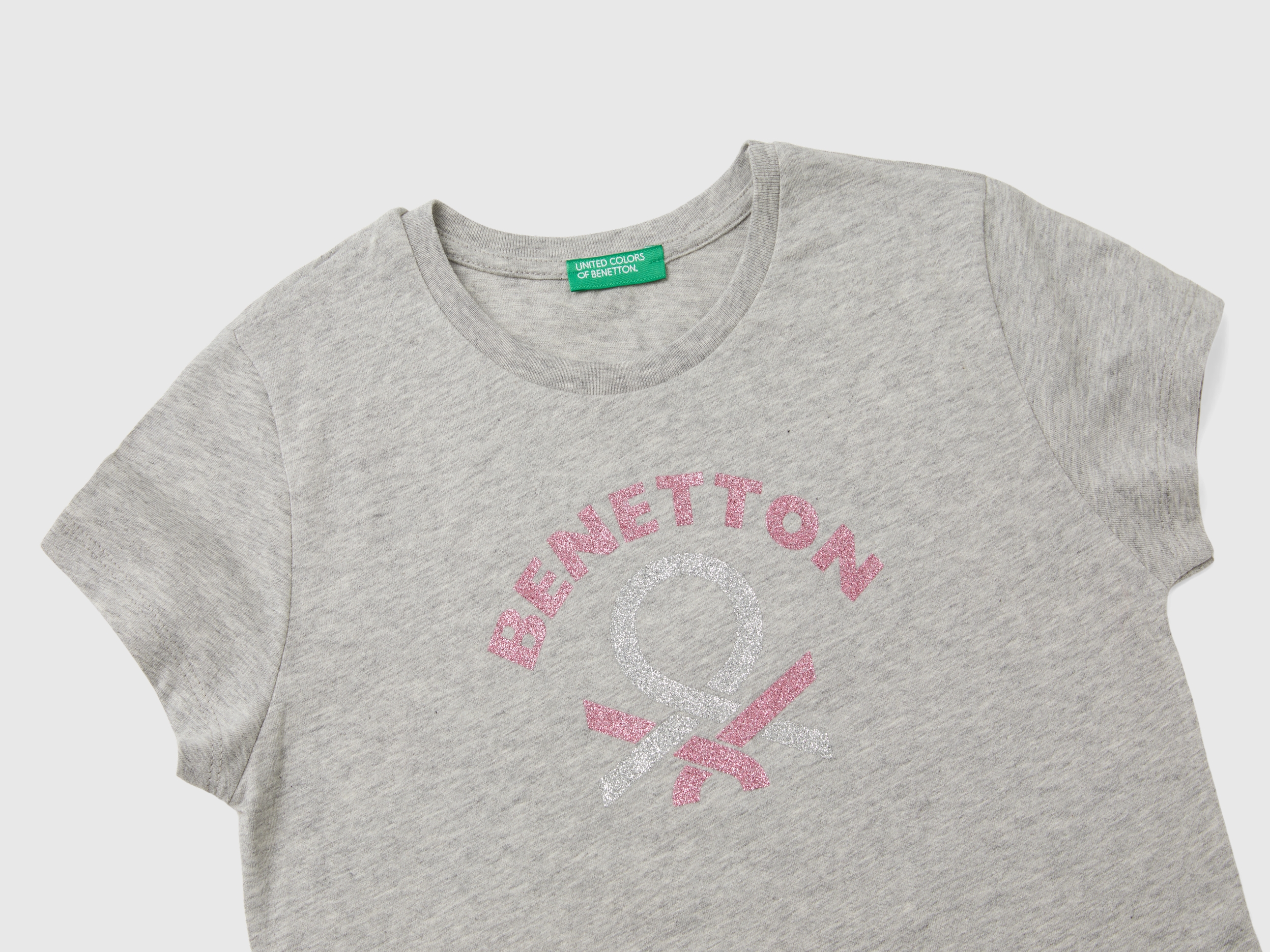T-shirt en coton biologique avec logo pailleté – Image 3