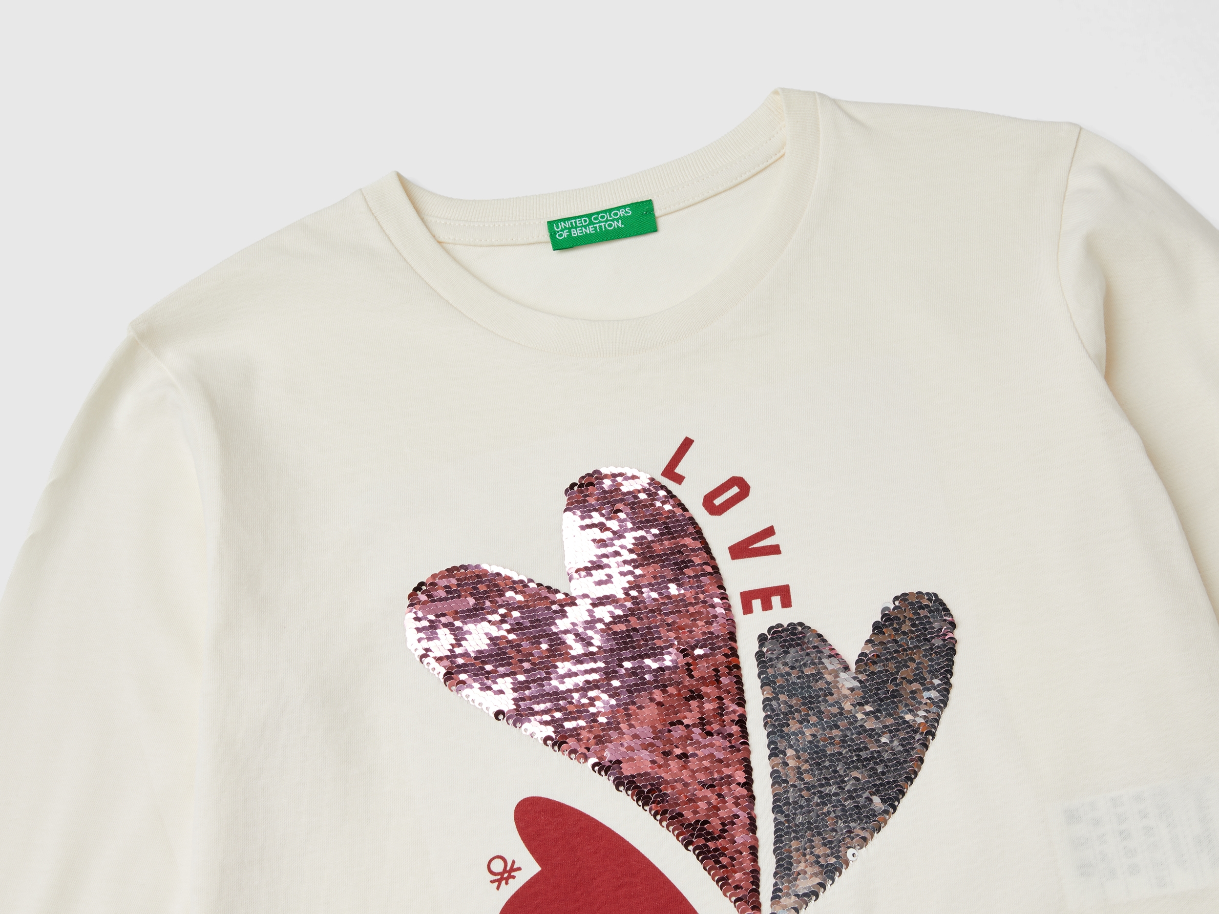T-shirt en coton biologique avec sequins – Image 3