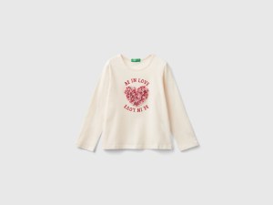 T-shirt avec appliqué effet pétale T-shirt avec appliqué effet pétale