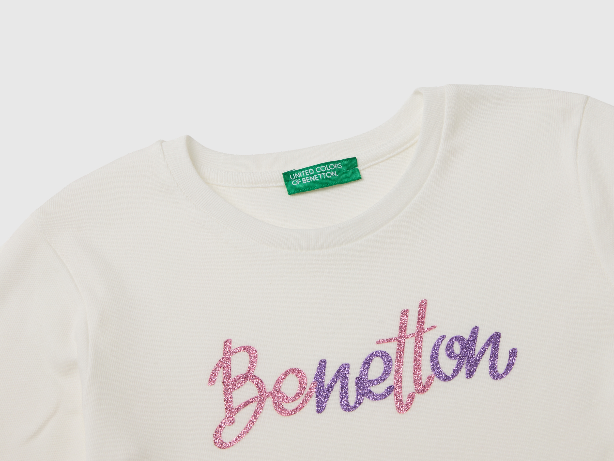 T-shirt à manches longues avec imprimé pailleté – Image 3