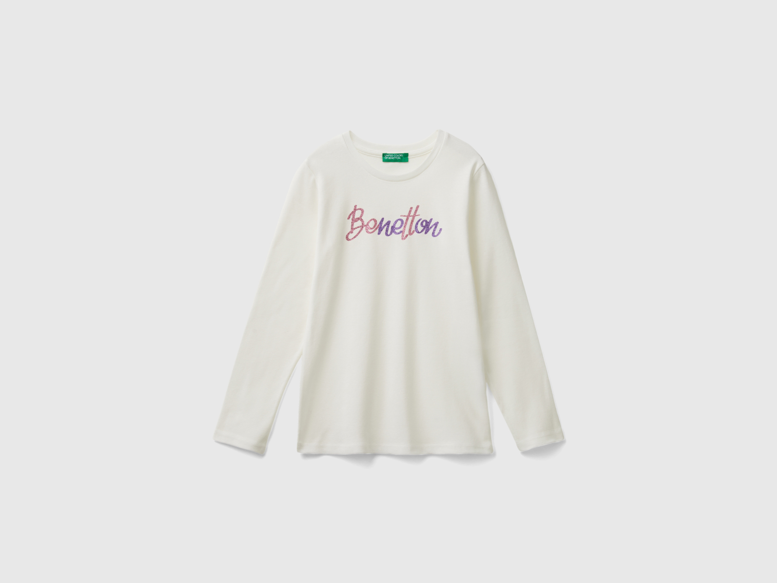 T-shirt à manches longues avec imprimé pailleté T-shirt à manches longues avec imprimé pailleté