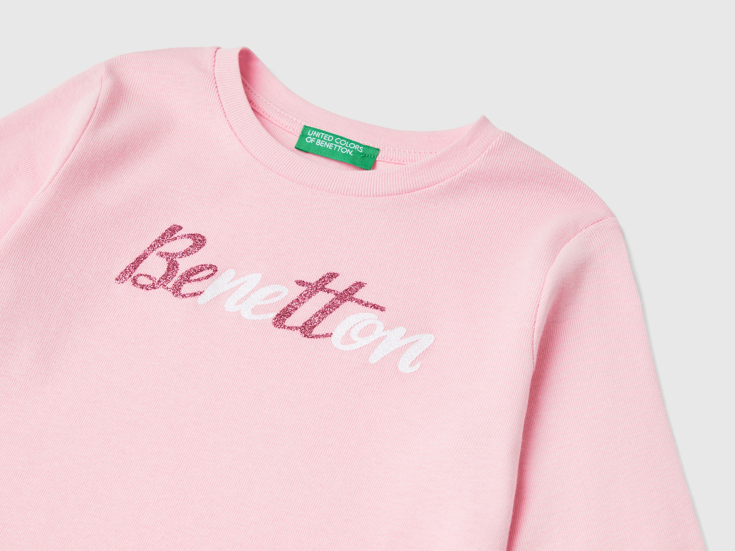 T-shirt en coton biologique avec imprimé pailleté – Image 3