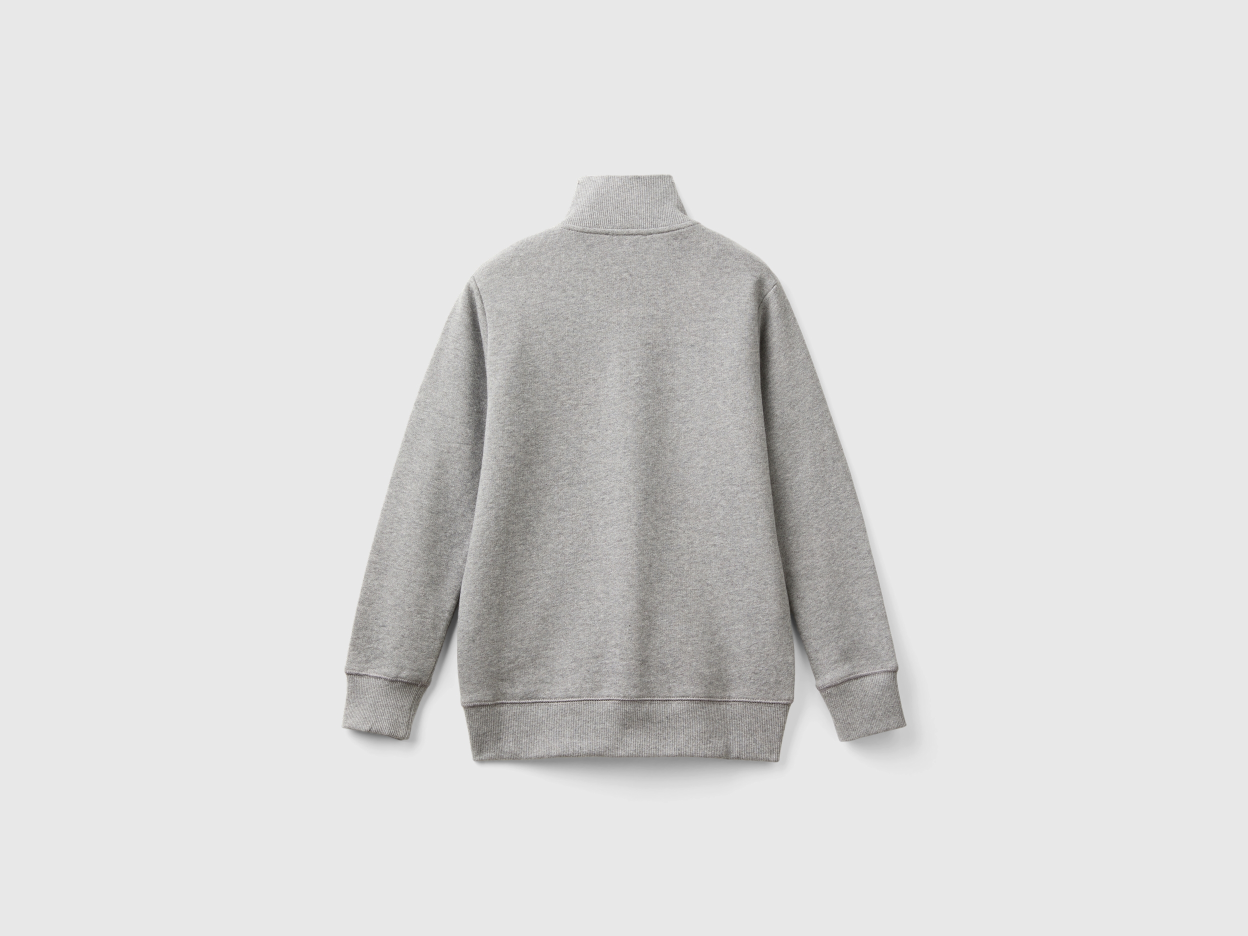 Sweat-shirt 100 % coton avec fermeture éclair – Image 2