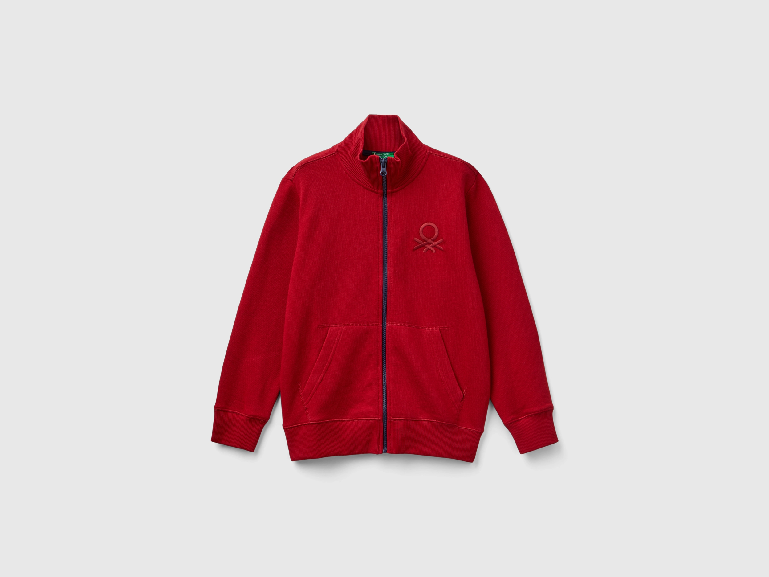 Sweat-shirt 100 % coton avec fermeture éclair Sweat-shirt 100 % coton avec fermeture éclair