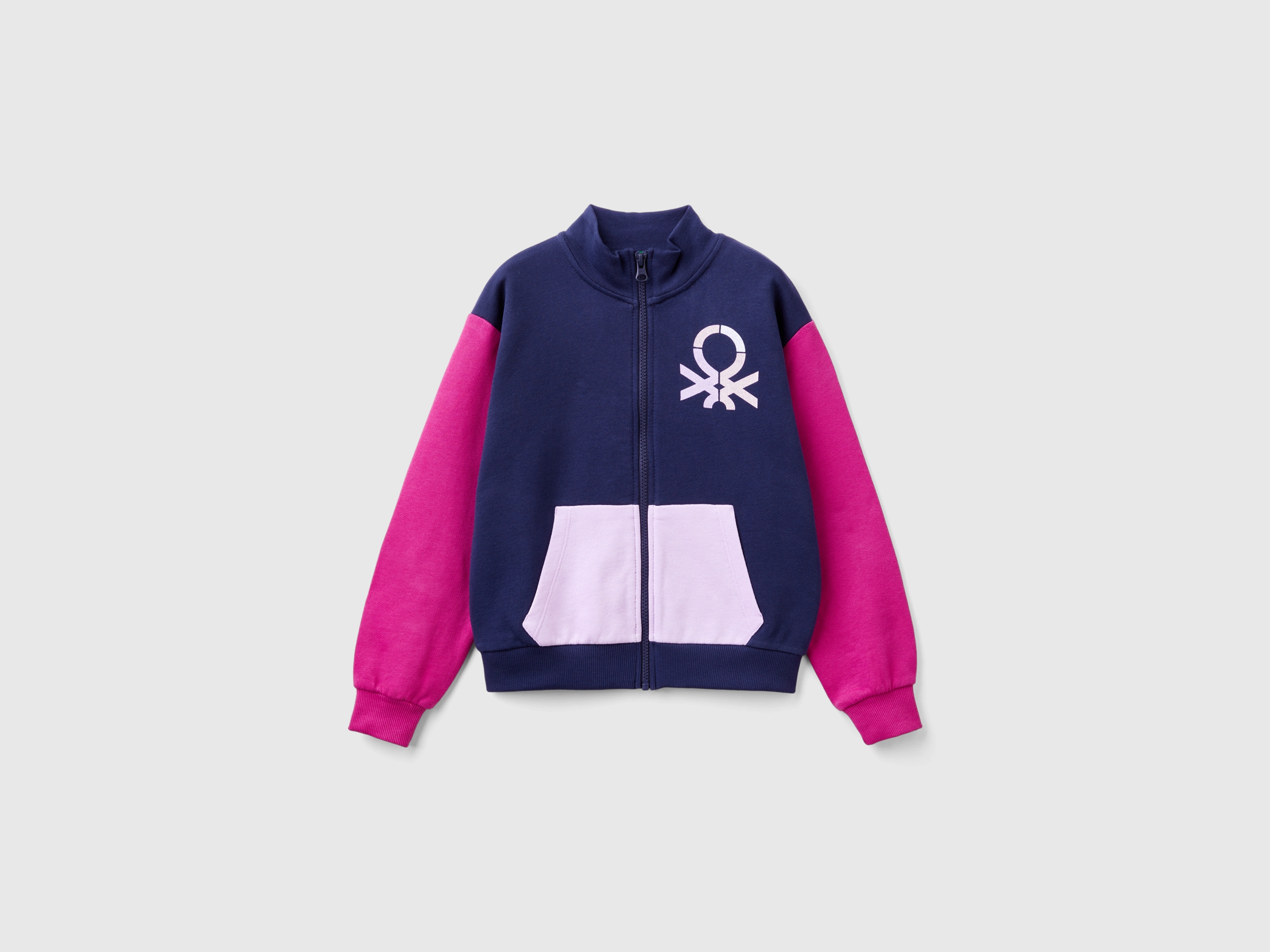 Sweatshirt zippé à col montant Sweatshirt zippé à col montant