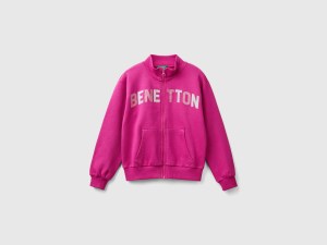 Sweatshirt zippé à col montant Sweatshirt zippé à col montant