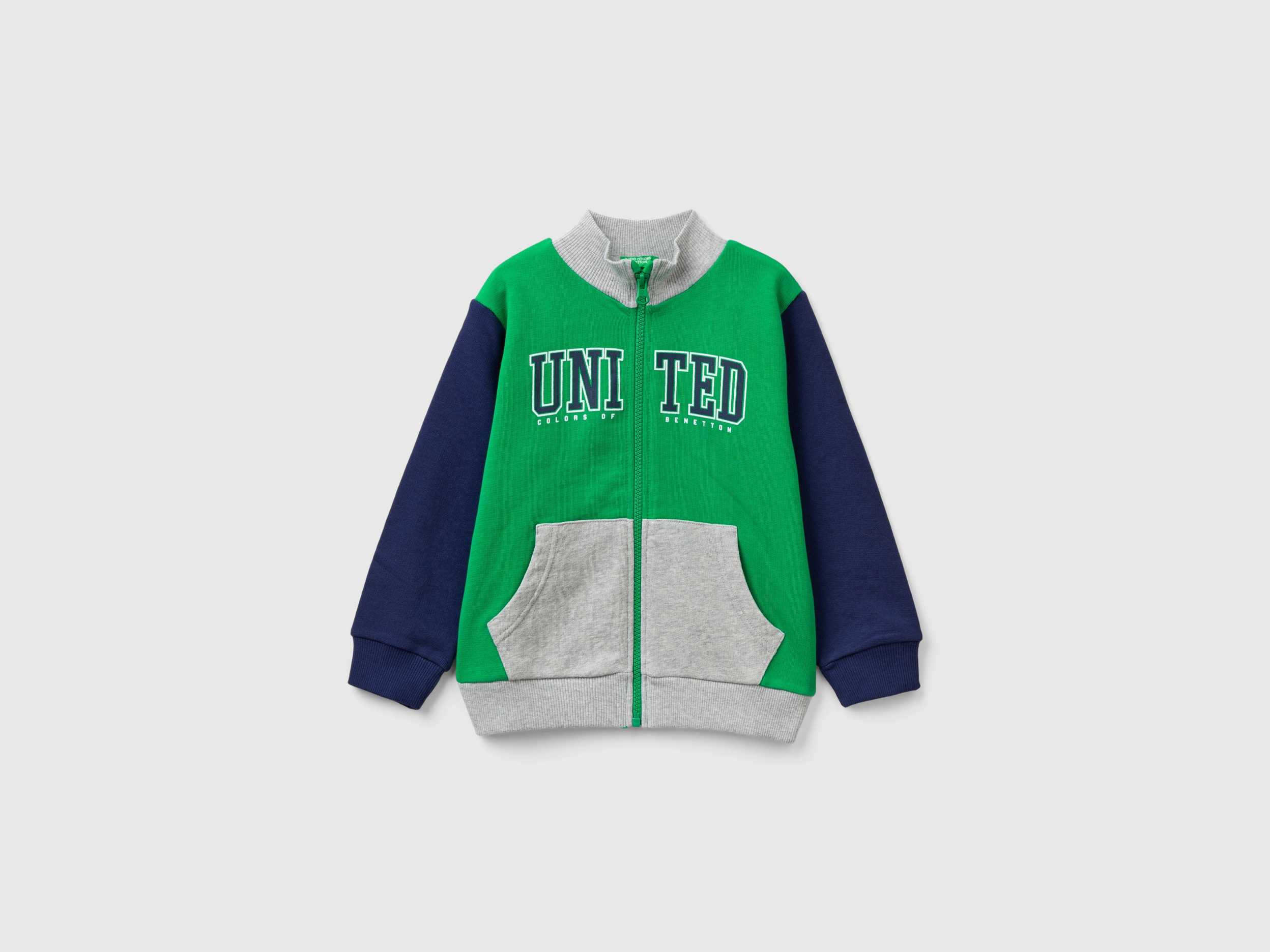 Sweatshirt zippé en coton biologique Sweatshirt zippé en coton biologique
