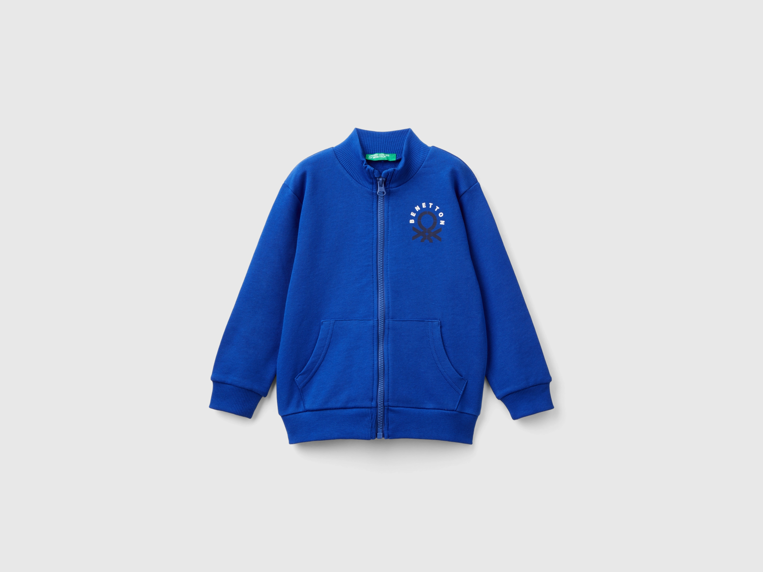 Sweatshirt zippé en coton biologique Sweatshirt zippé en coton biologique
