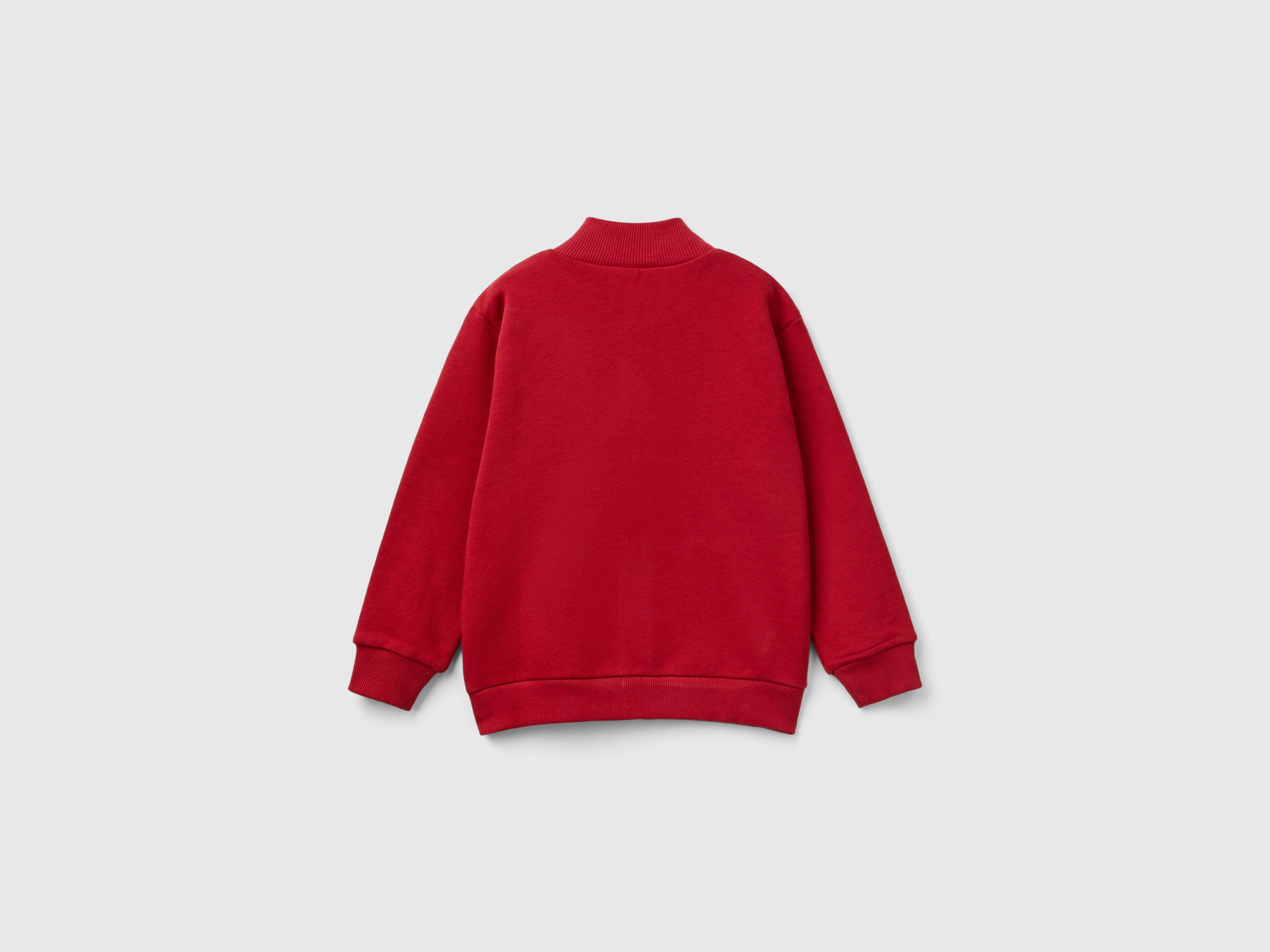 Sweatshirt zippé en coton biologique – Image 2
