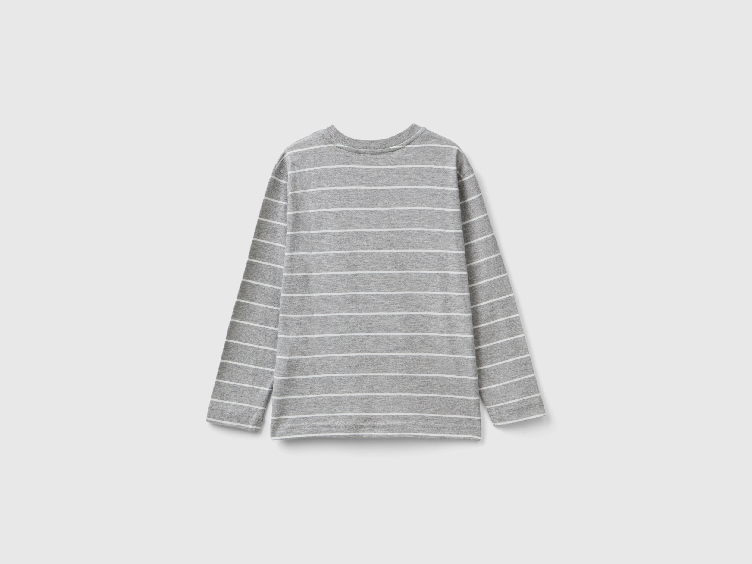 T-shirt rayé avec slogan – Image 2