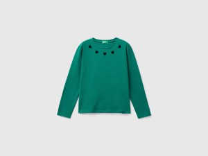 T-shirt avec cœurs ajourés T-shirt avec cœurs ajourés