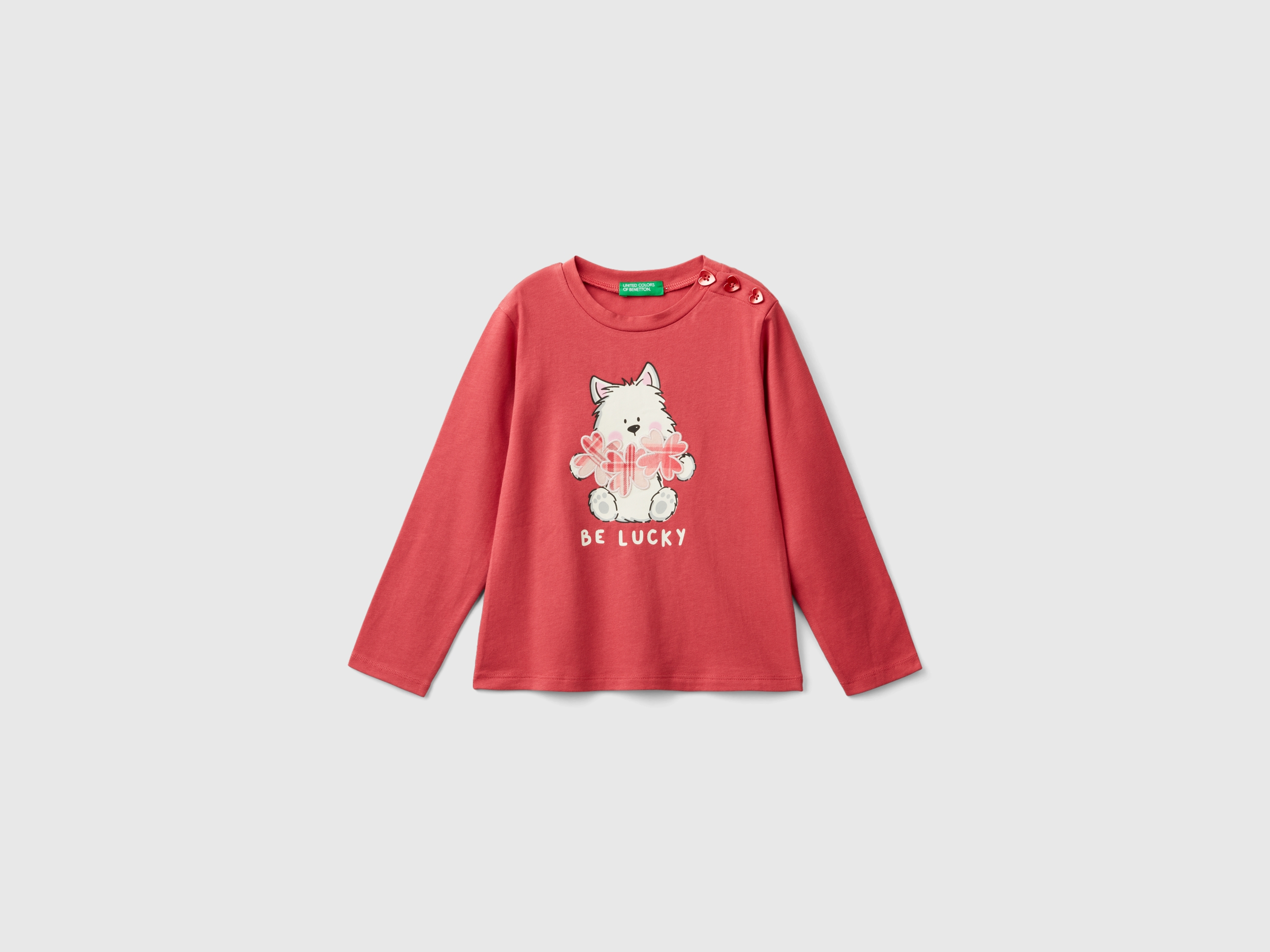 T-shirt en coton stretch avec imprimé. T-shirt en coton stretch avec imprimé.