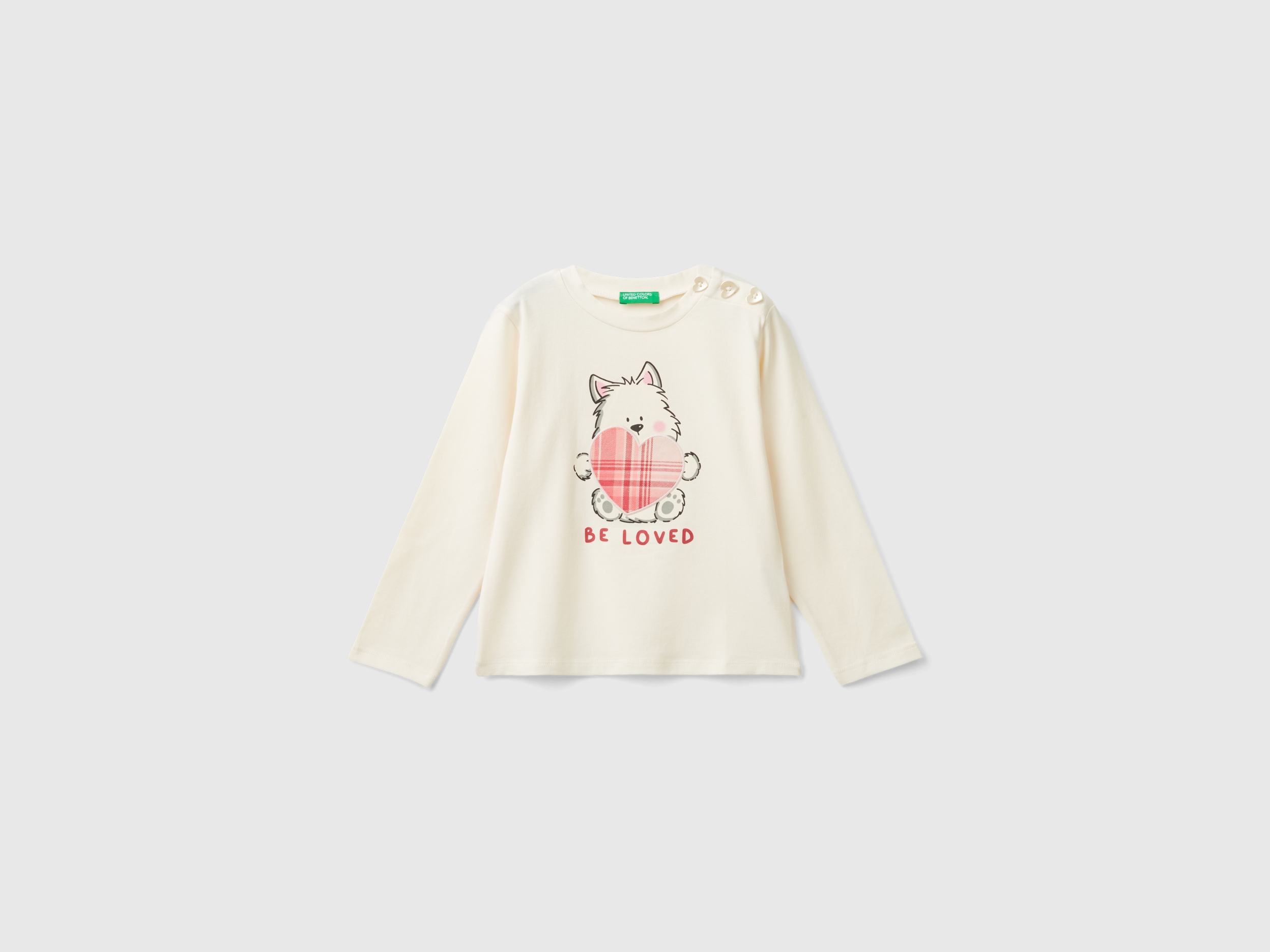 T-shirt en coton stretch avec imprimé. T-shirt en coton stretch avec imprimé.