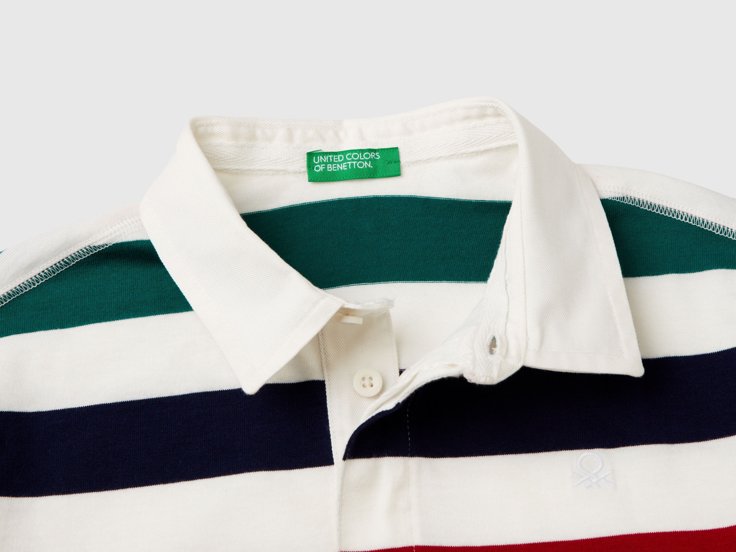 Polo rugby rayé multicolore – Image 3