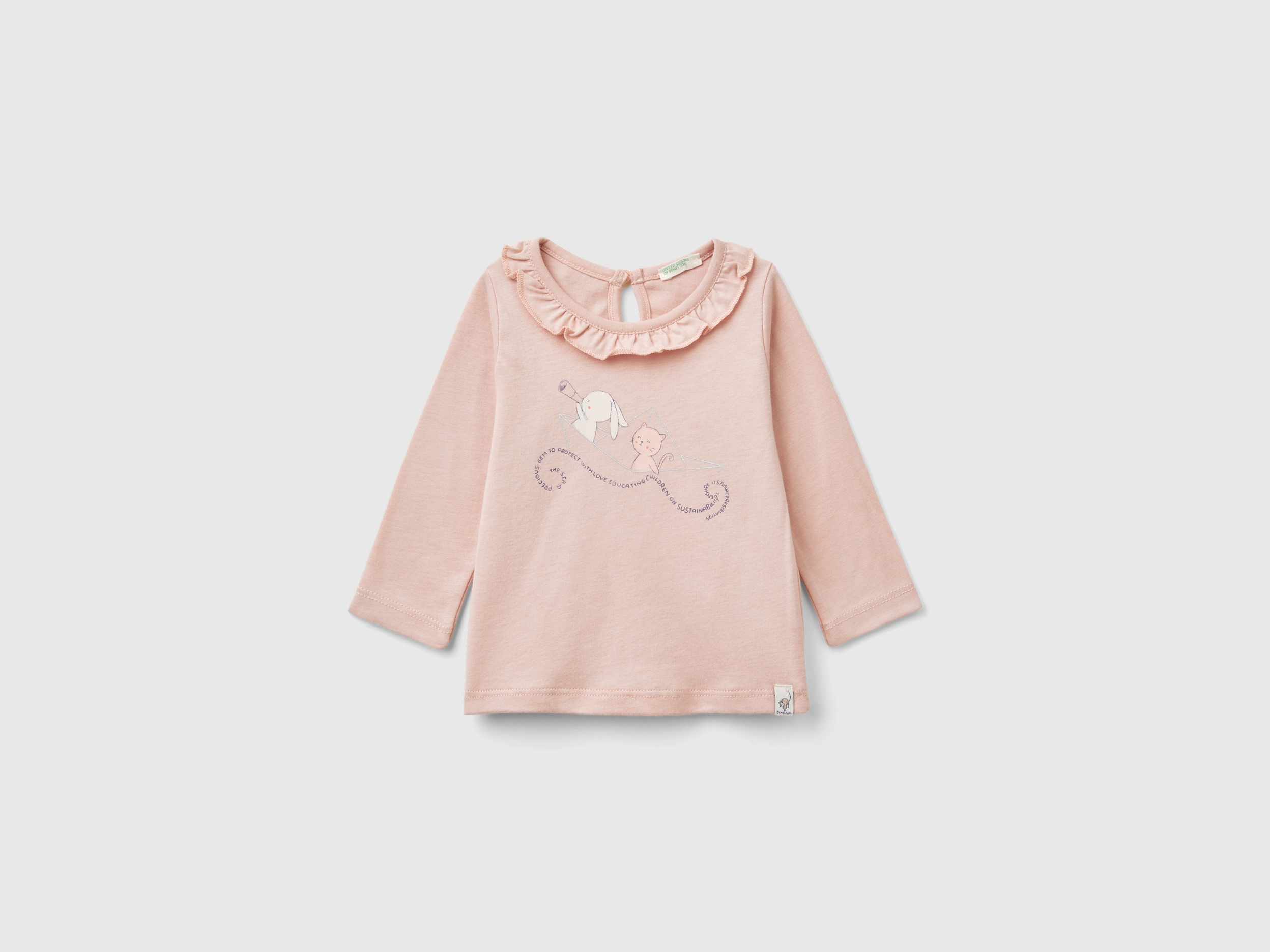 T-shirt à col froncé T-shirt à col froncé