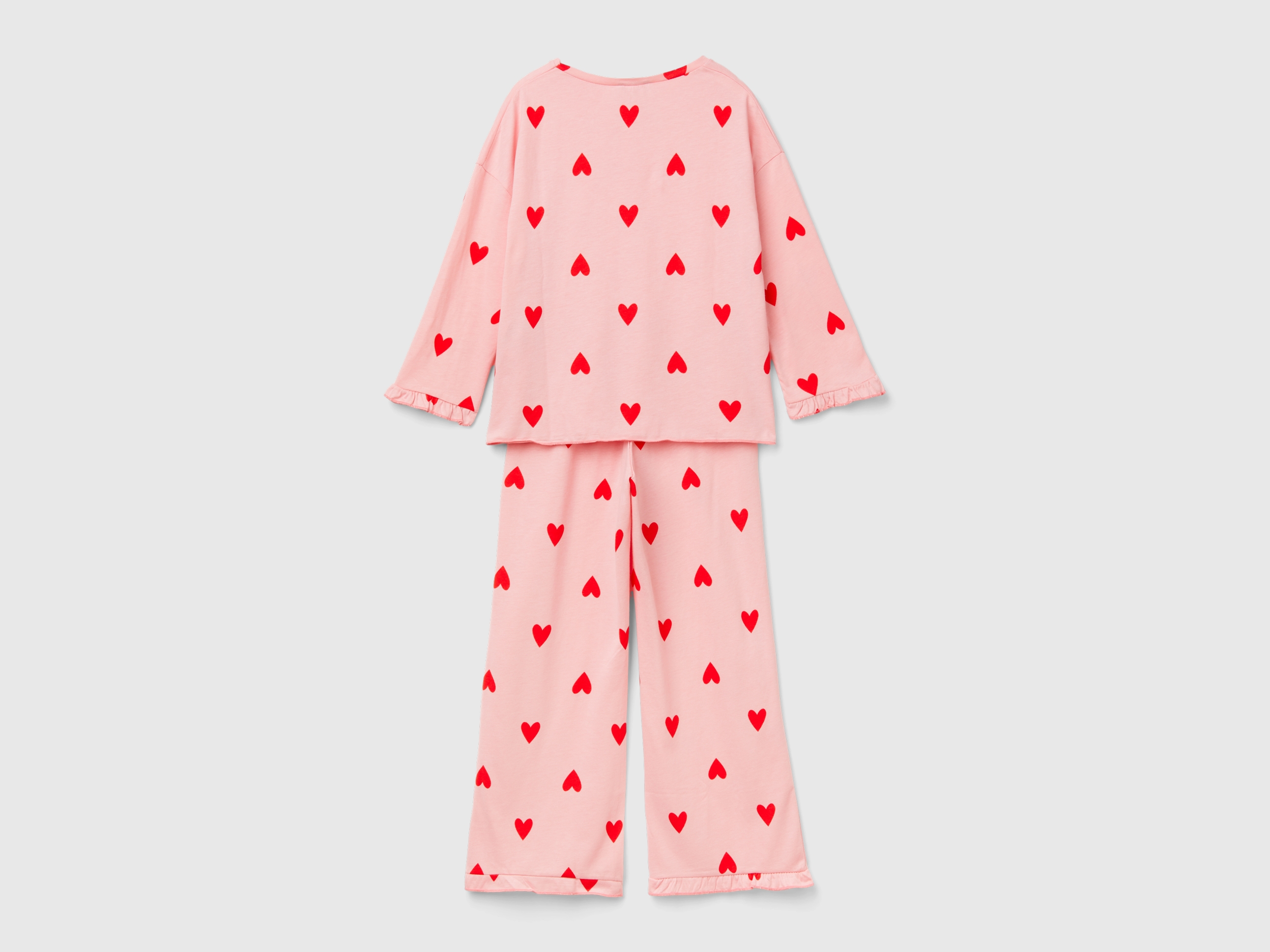 Pyjama long avec imprimé cœurs – Image 2