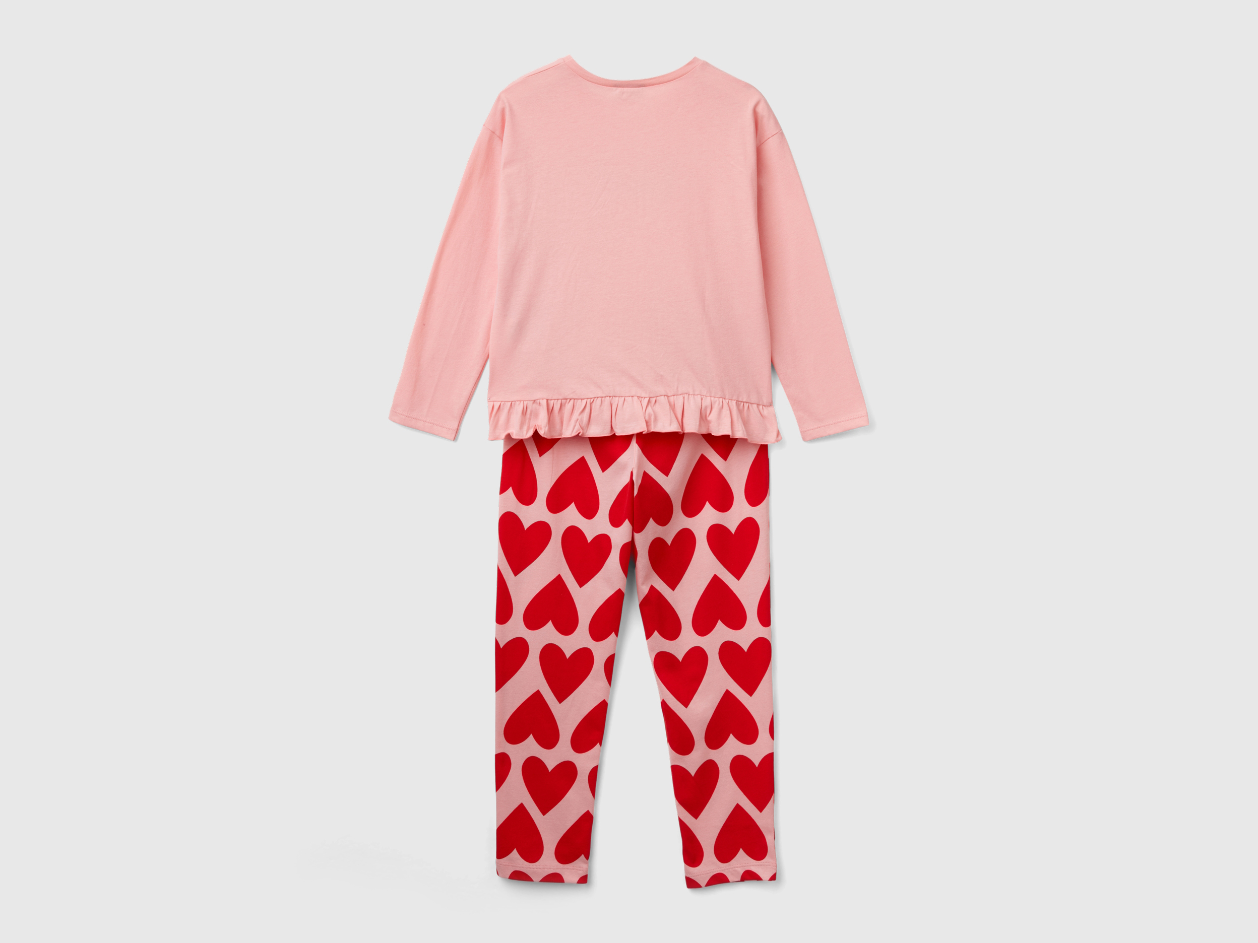 Pyjama à cœurs en coton à fibre longue – Image 2