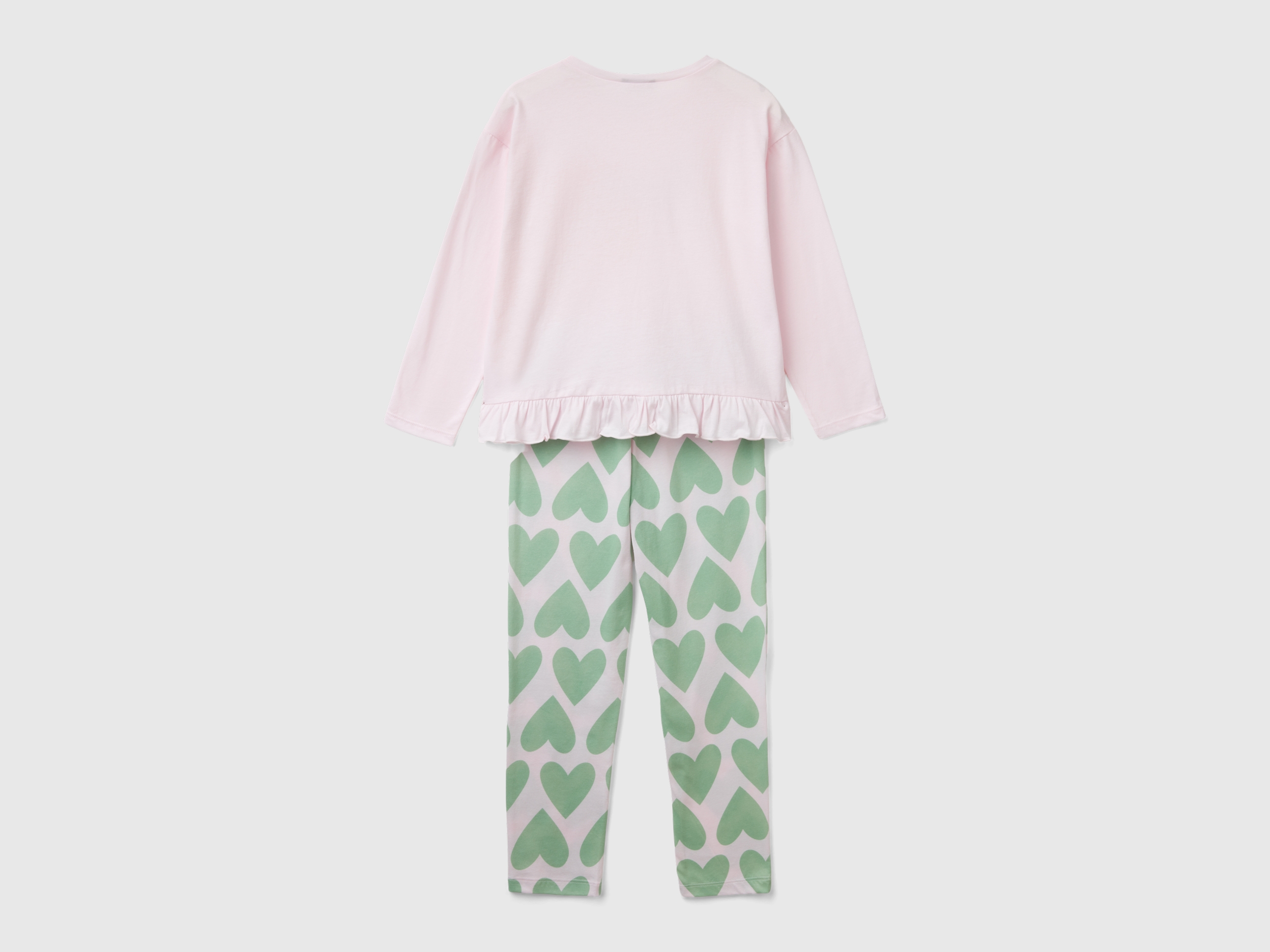 Pyjama à cœurs en coton à fibre longue – Image 2