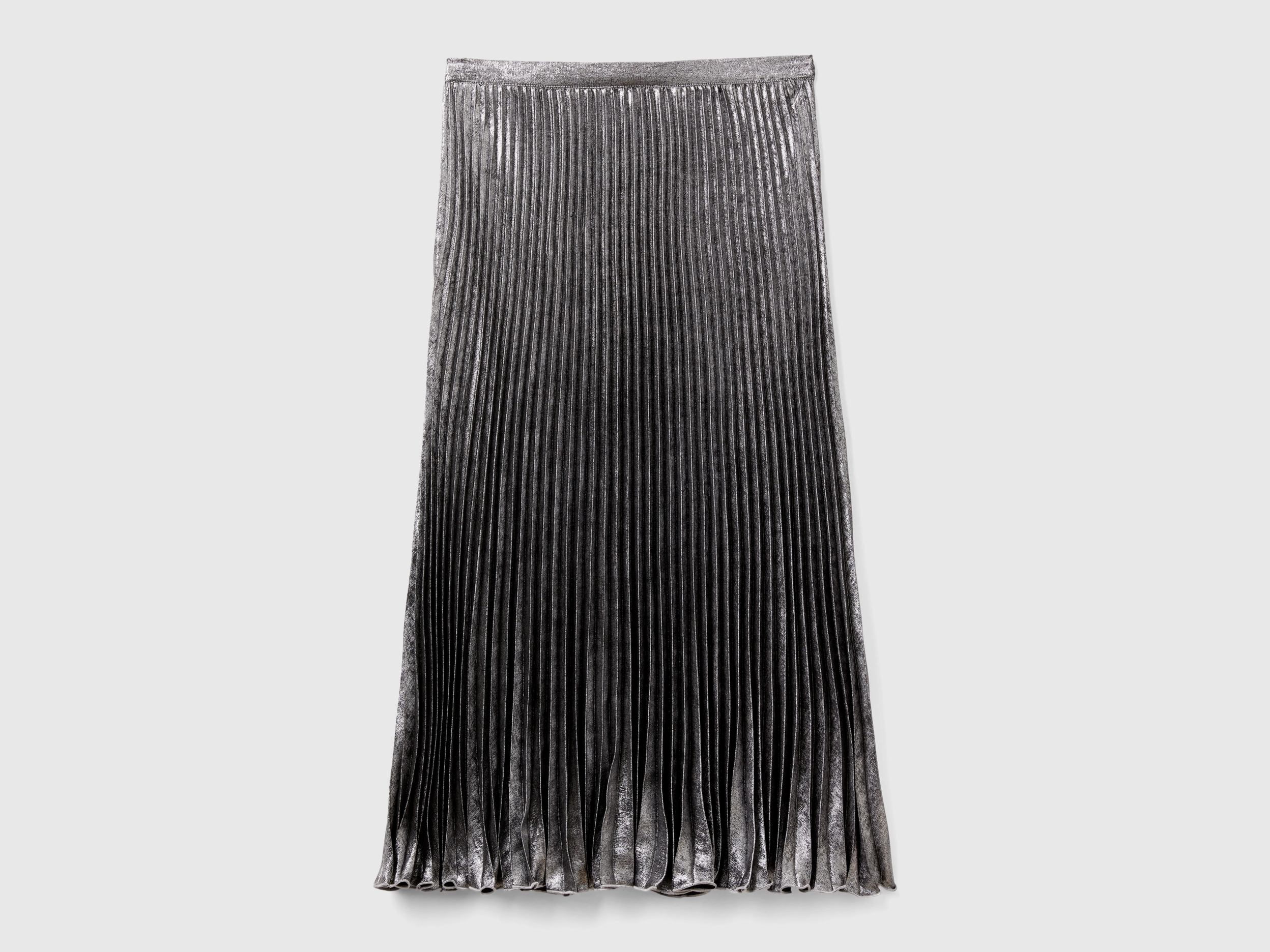 Jupe plissée en satin – Image 2